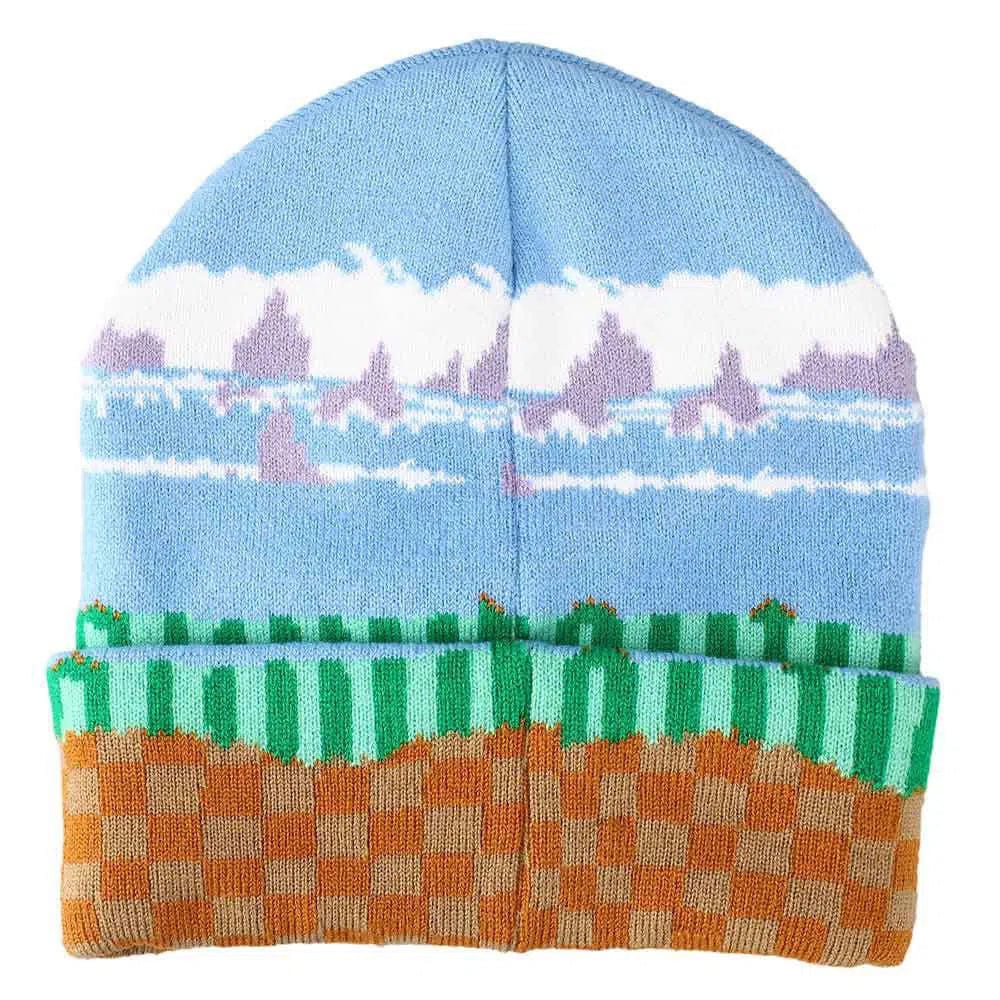 Sonic the Hedgehog - Green Hill Zone Cuff Beanie Hat (Jacquard) - Bioworld - Image 2