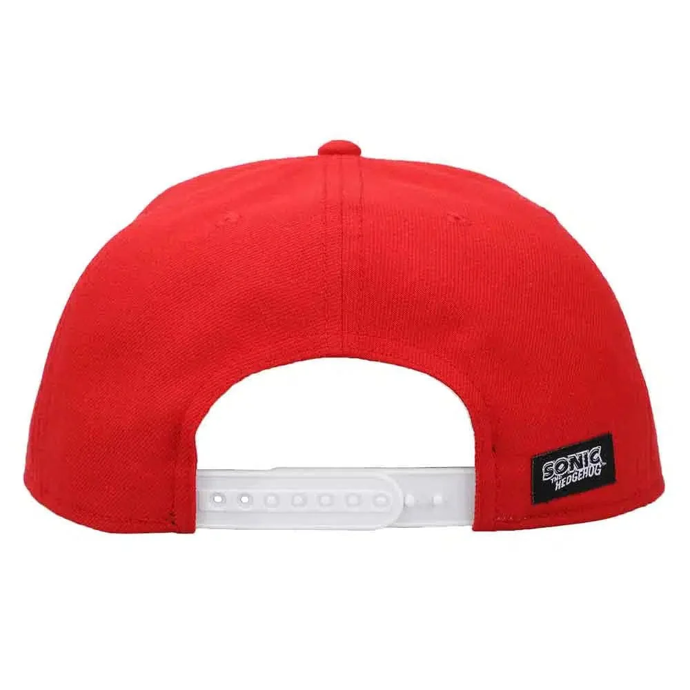 Sonic the Hedgehog - Knuckles Big Face Snapback Hat (Flat Bill) - Bioworld - Image 2