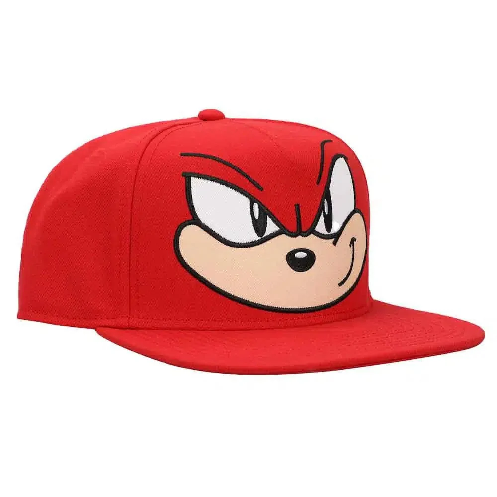 Sonic the Hedgehog - Knuckles Big Face Snapback Hat (Flat Bill) - Bioworld - Image 3
