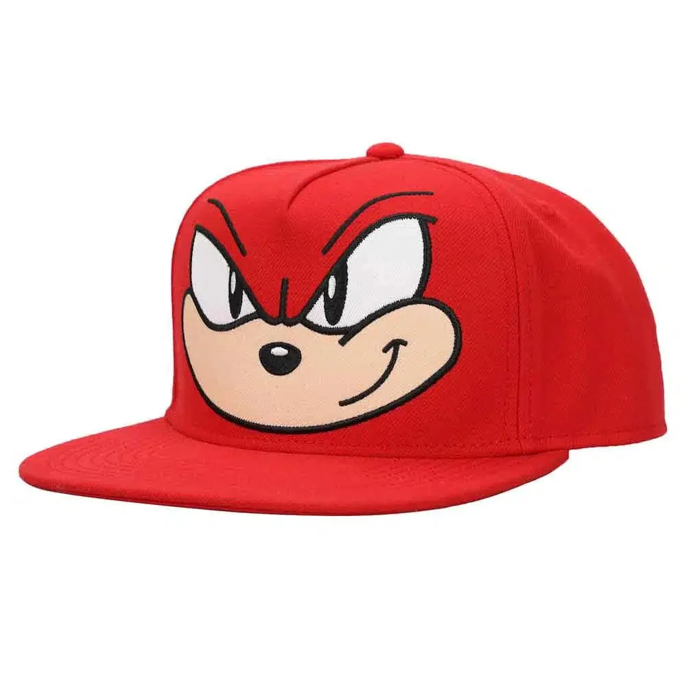 Sonic the Hedgehog - Knuckles Big Face Snapback Hat (Flat Bill) - Bioworld - Image 4