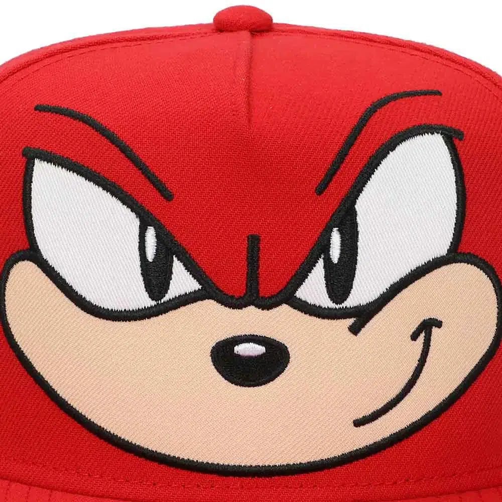 Sonic the Hedgehog - Knuckles Big Face Snapback Hat (Flat Bill) - Bioworld - Image 6