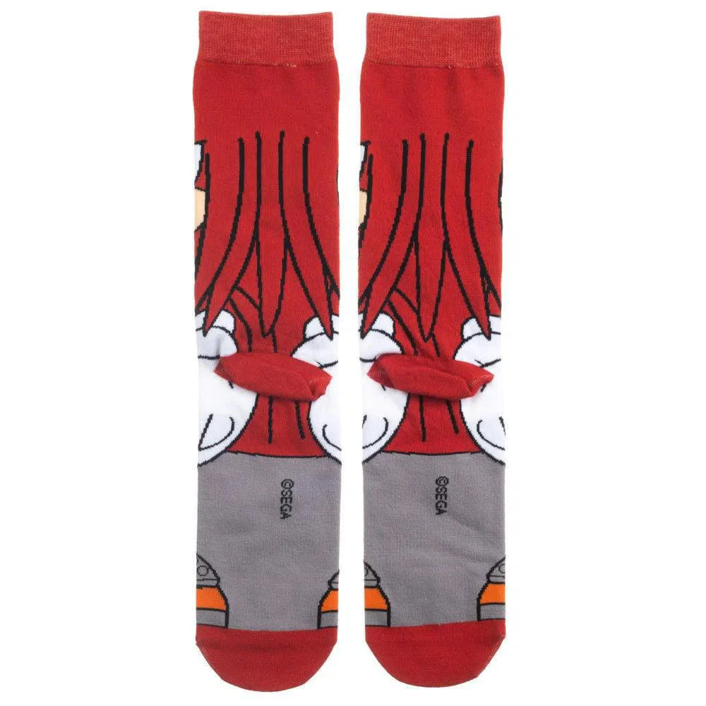 Sonic the Hedgehog - Knuckles Character Crew Socks - Bioworld - Animigos Series - Image 3