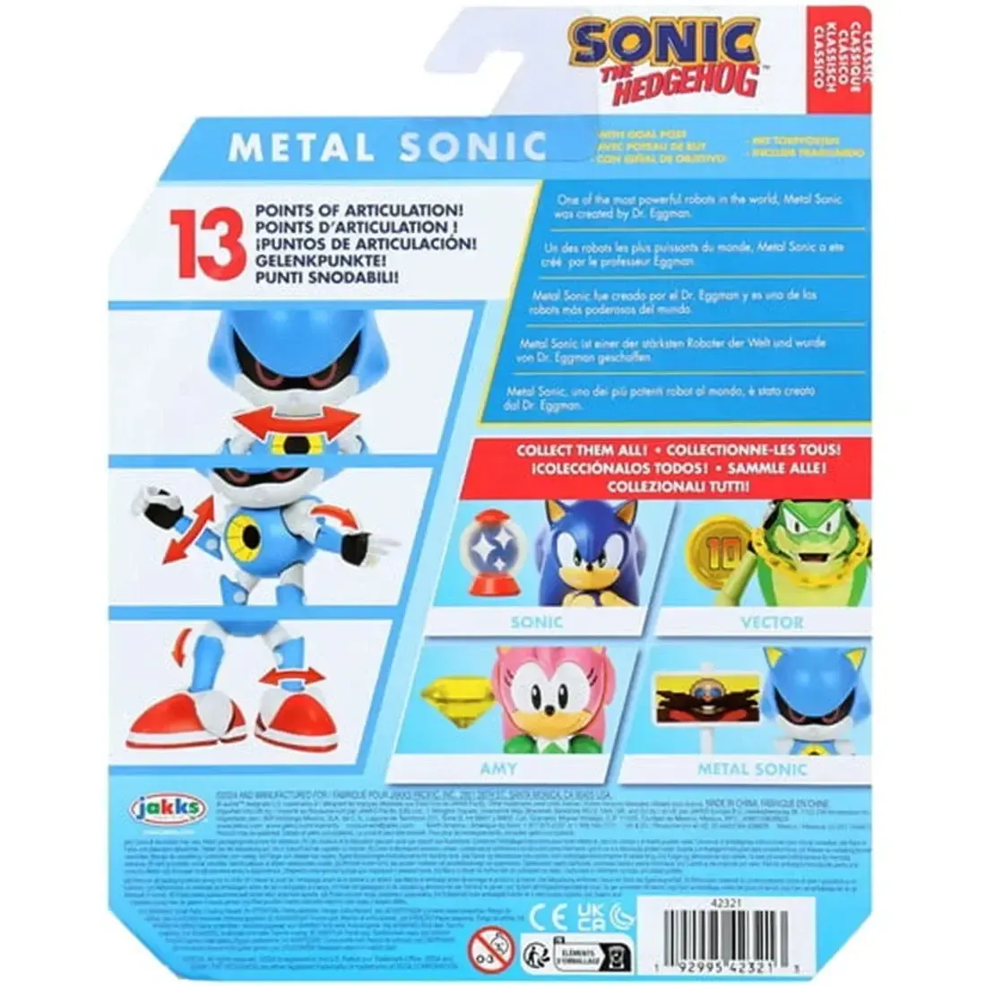 Sonic The Hedgehog - Metal Sonic with Goal Post Sign Action Figure (4") - Jakks Pacific - Image 3