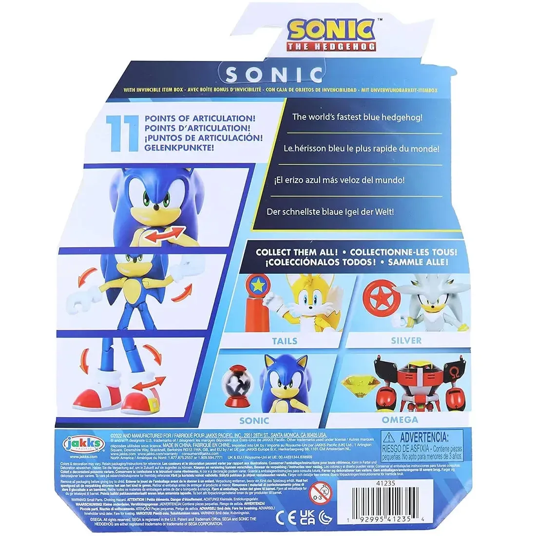 Sonic The Hedgehog - Modern Sonic with Invincible Item Action Figure (4") - Jakks Pacific - Image 3