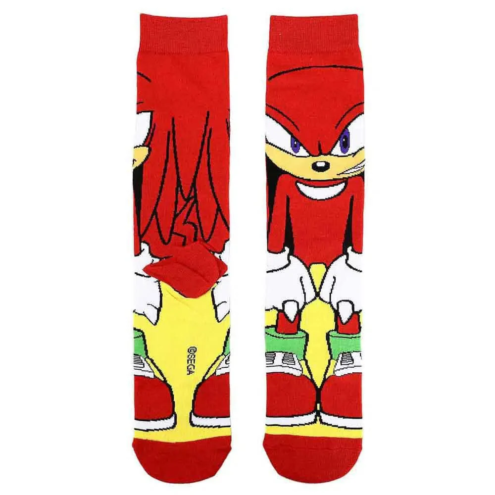 Sonic the Hedgehog - Sonic, Tails, and Knuckles Crew Socks (3 Pairs) - Bioworld - Image 4