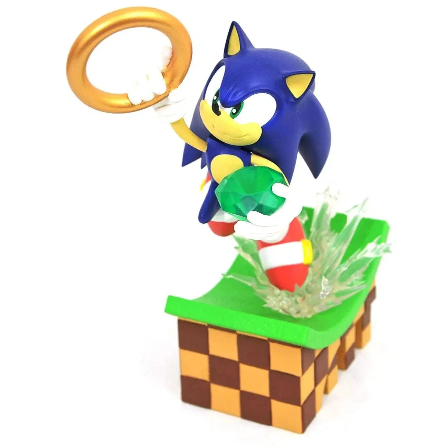 Sonic the Hedgehog - Sonic with Gold Ring Figure - Diamond Select Toys - Gallery Diorama Series - Image 4