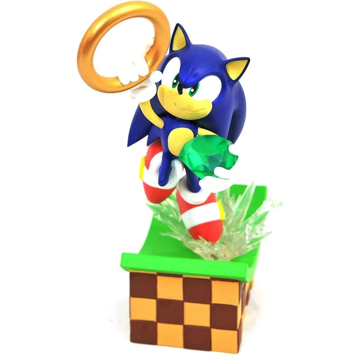 Sonic the Hedgehog - Sonic with Gold Ring Figure - Diamond Select Toys - Gallery Diorama Series - Image 5