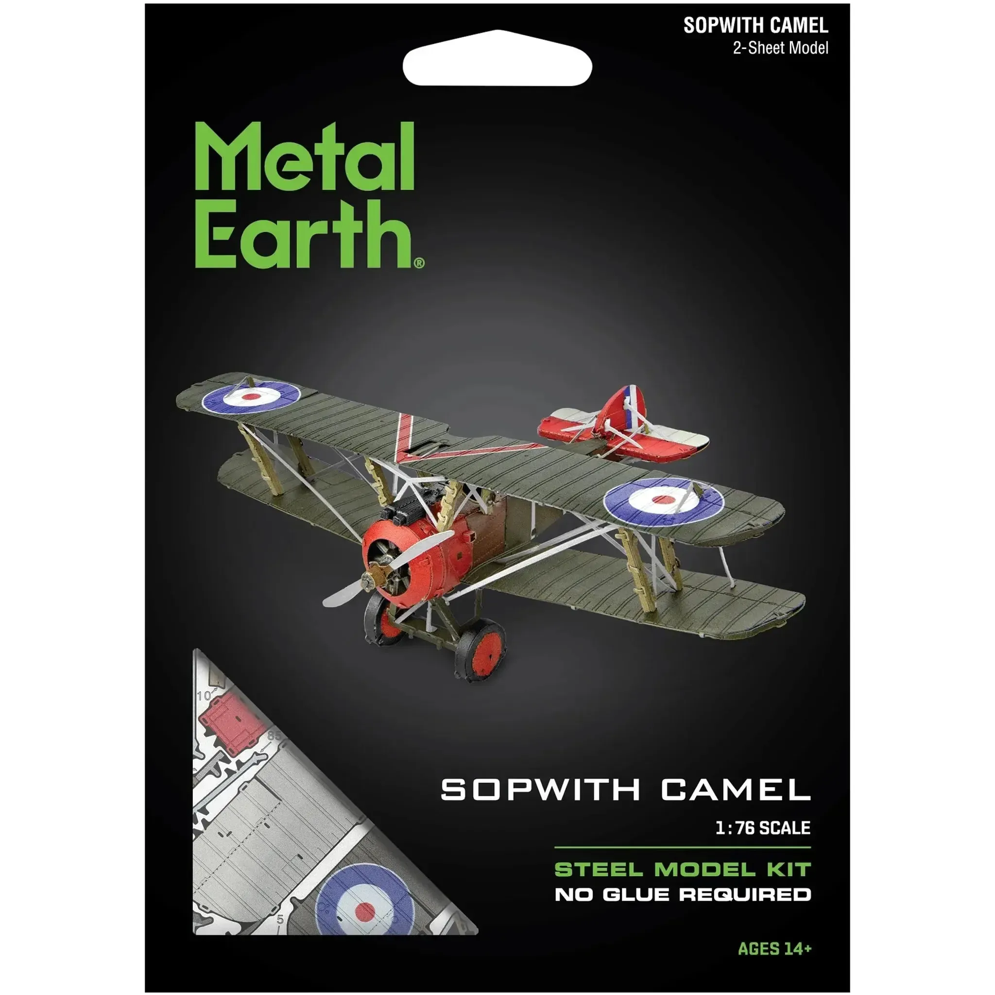 Sopwith Camel Plane Figure Model Kit (1:76 Scale, Steel, Moderate Difficulty) - Fascinations - Metal Earth Series - (2024)