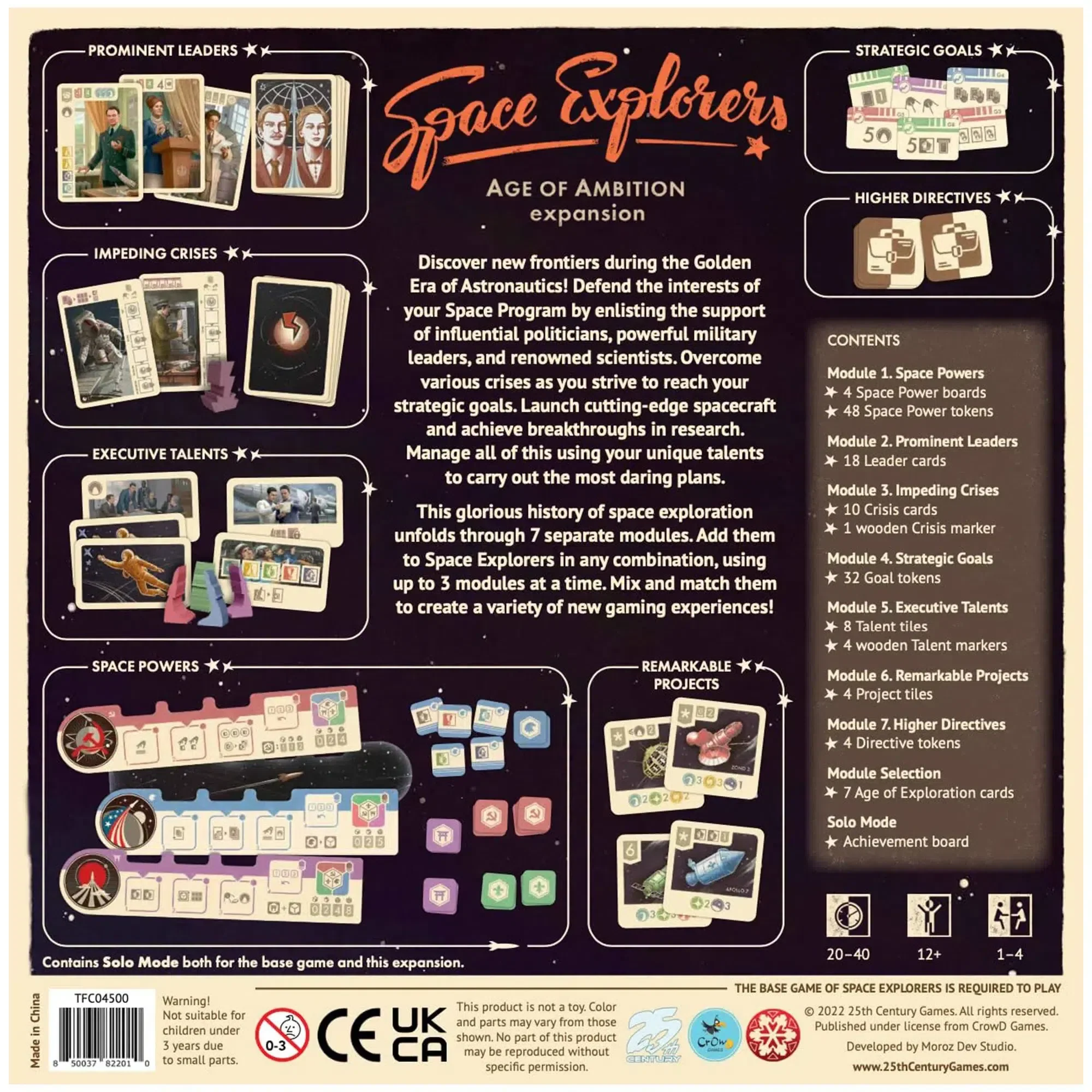 Space Explorers: Age of Ambition - Board Game Expansion - 25th Century Games - Image 3