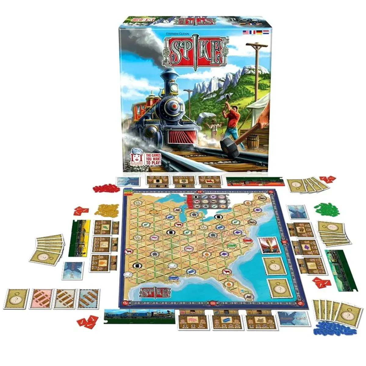 Spike - Economic Civilization Board Game for Family and Adults (2-4 Players, Ages 14+) - R&R Games - Image 2