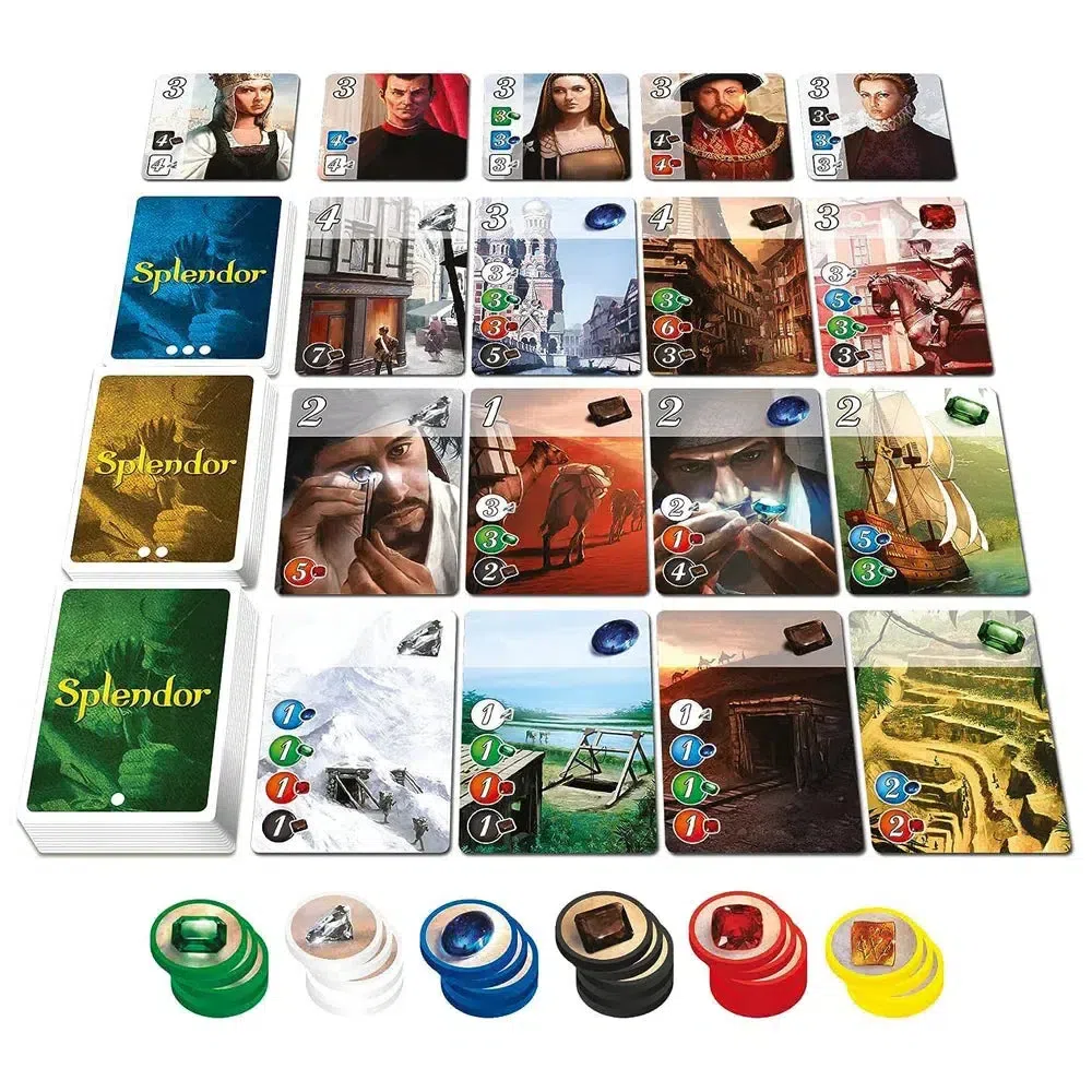 Splendor - Economic Renaissance Board Game for Family, and Adults (2-4 Players, Ages 10+) - Space Cowboys - Image 4