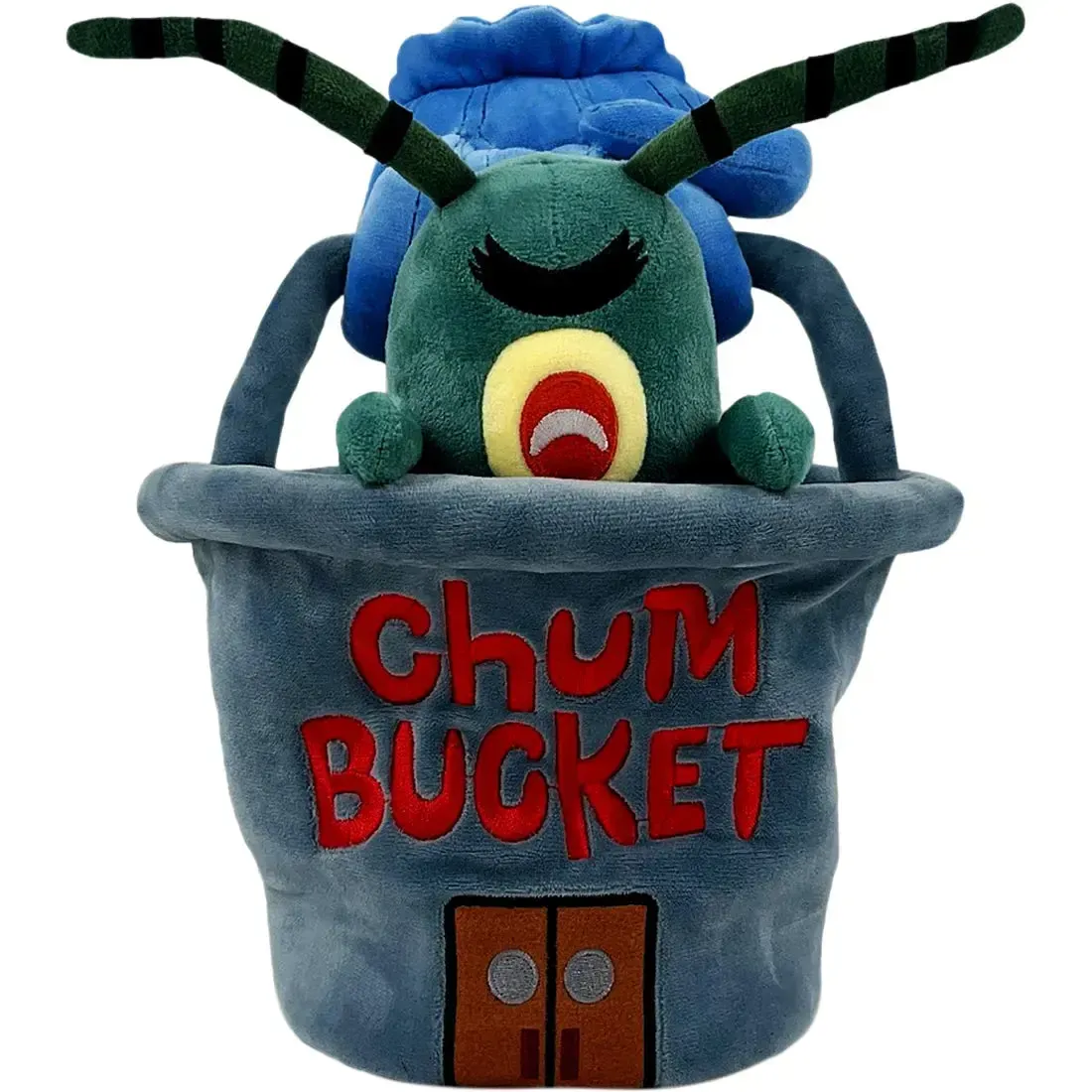 Spongebob Squarepants - Sheldon J. Plankton in the Chum Bucket Plush (9") - Youtooz