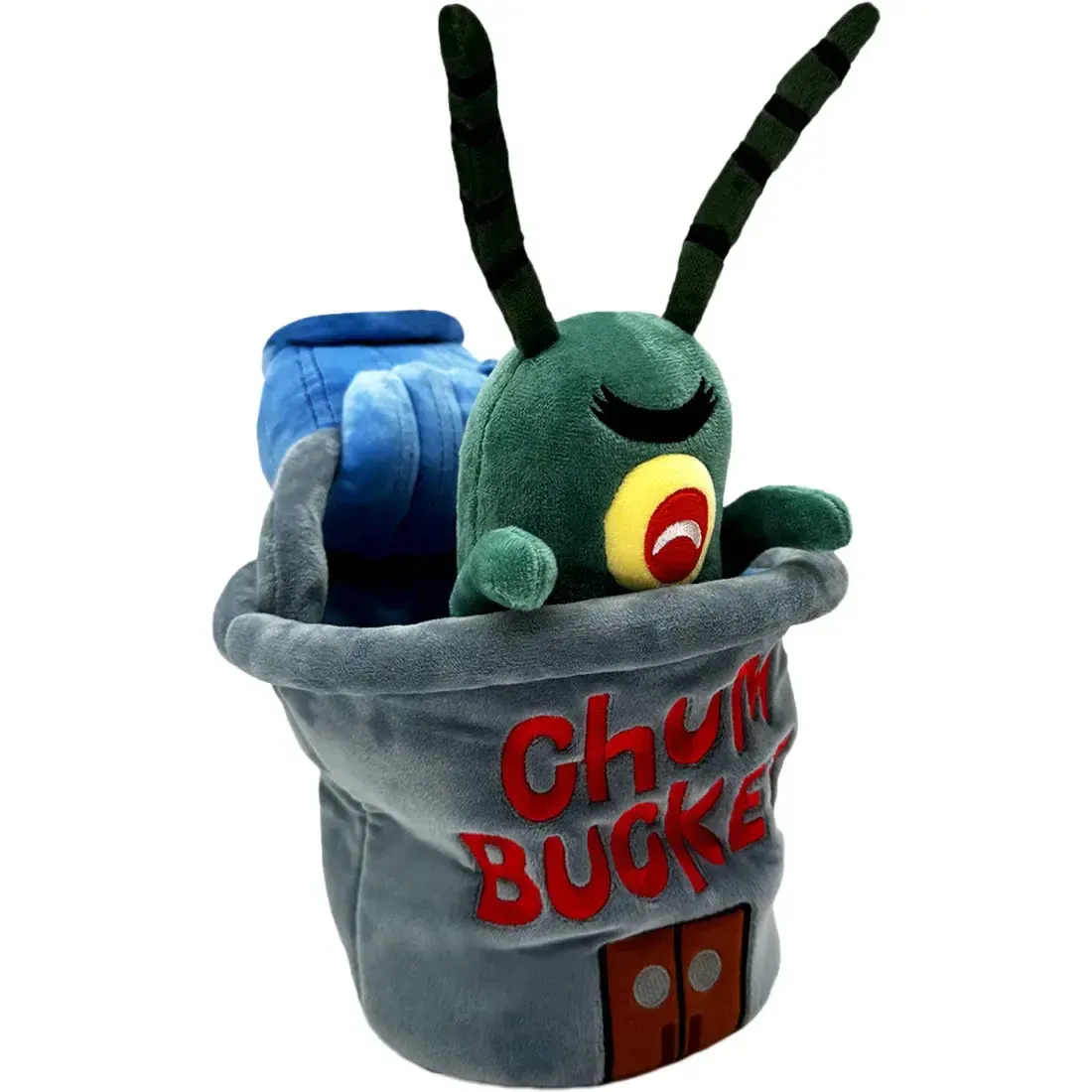 Spongebob Squarepants - Sheldon J. Plankton in the Chum Bucket Plush (9") - Youtooz - Image 4