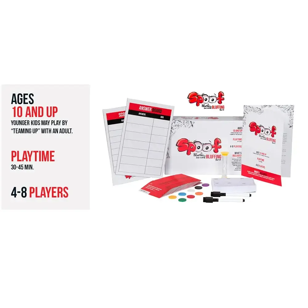 Spoof - Bluffing Trivia Card Game for Family and Adults (4-8 Players, Age 10+) - Inspiration Play! - Image 2