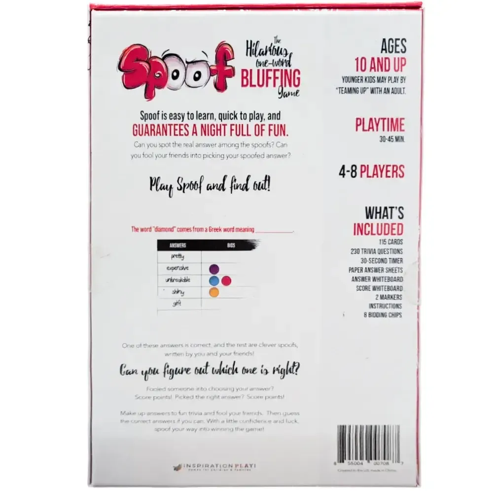 Spoof - Bluffing Trivia Card Game for Family and Adults (4-8 Players, Age 10+) - Inspiration Play! - Image 3