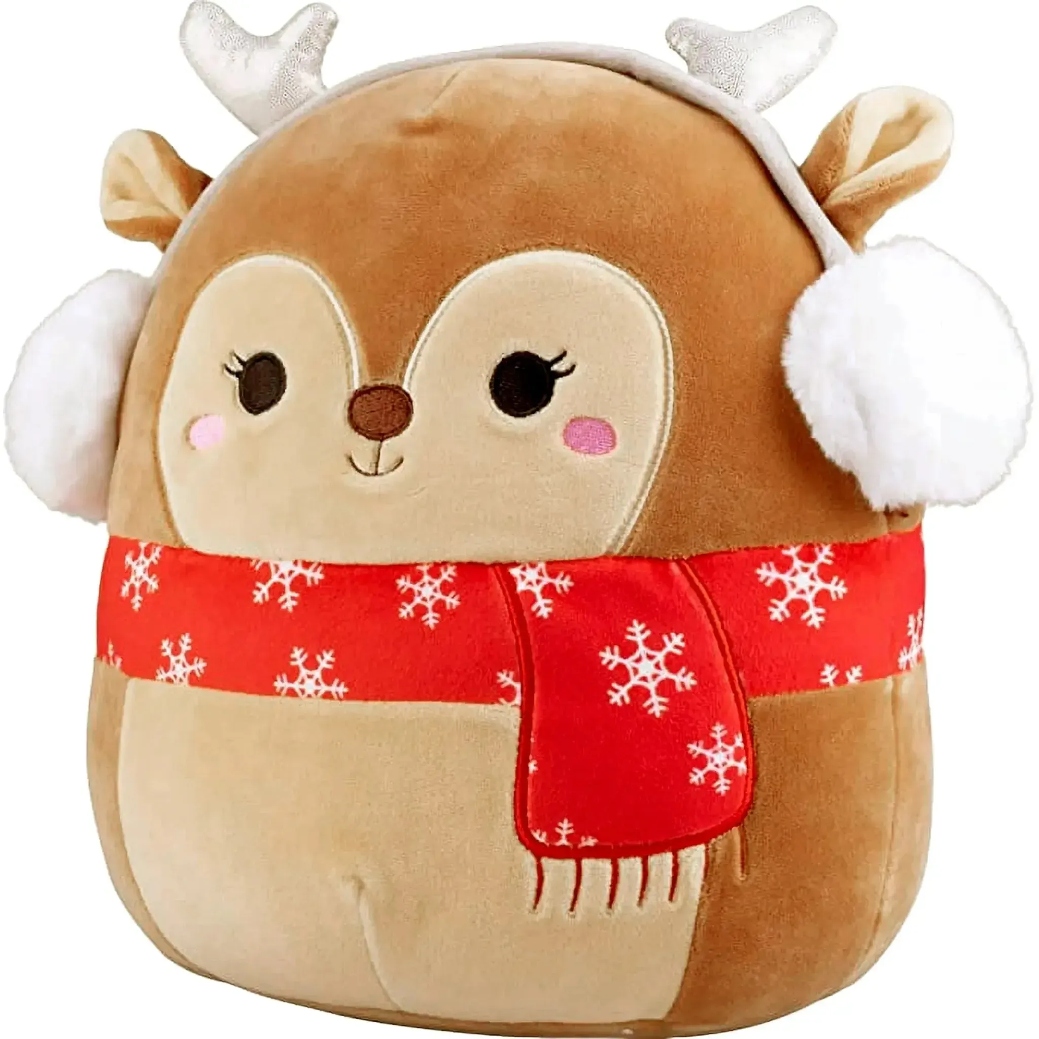 Squishmallows - Christmas Edition Darla the Reindeer with Red Snowflake Scarf Plush (5") - Kellytoy - (2021) - Image 3