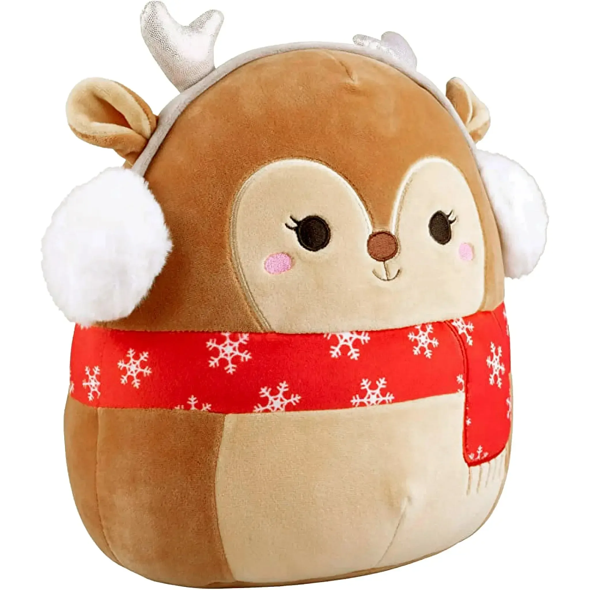 Squishmallows - Christmas Edition Darla the Reindeer with Red Snowflake Scarf Plush (5") - Kellytoy - (2021) - Image 4