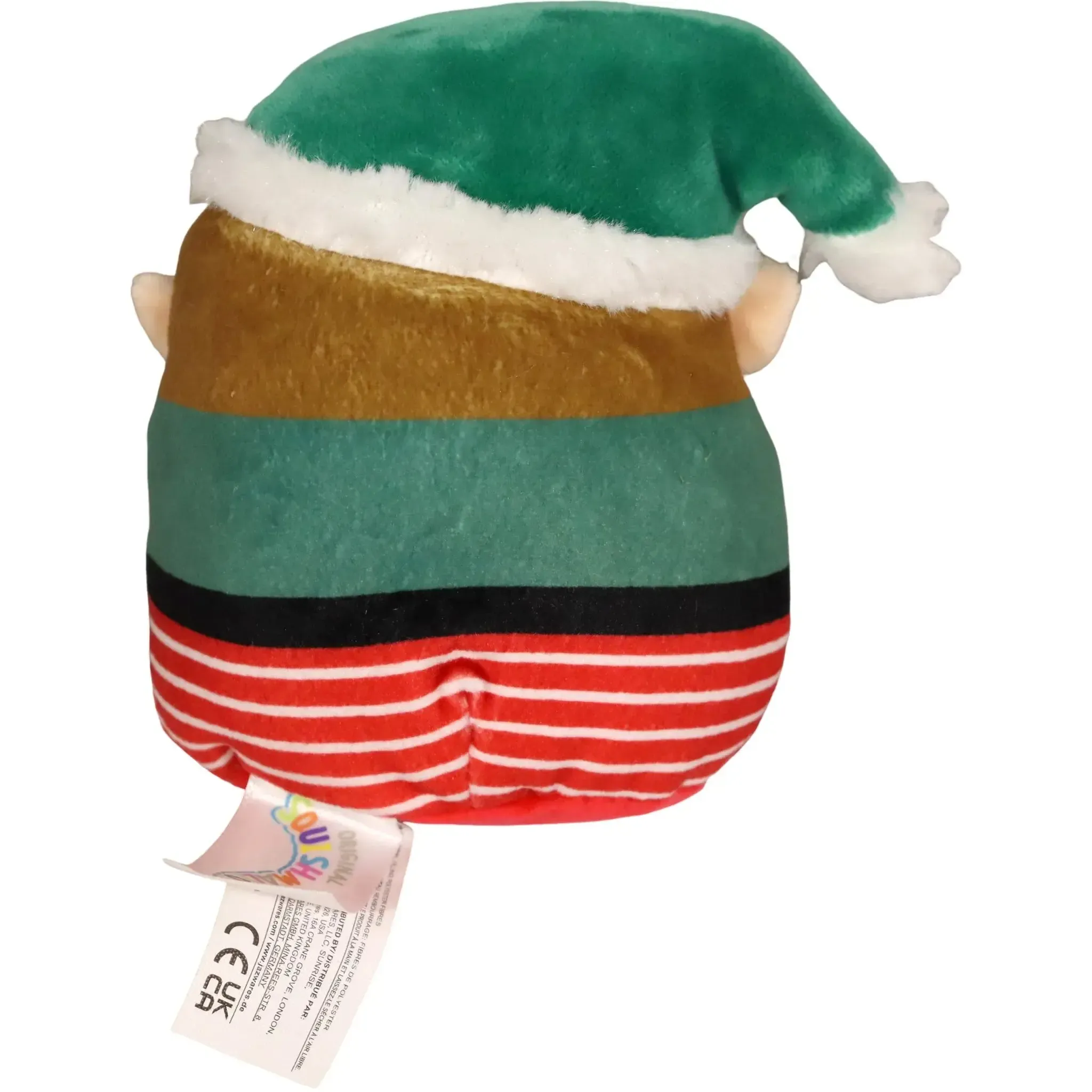 Squishmallows - Christmas Edition Jangle the Elf with Green Hat & Red Striped Outfit Plush (5") - Kellytoy - (2021) - Image 2