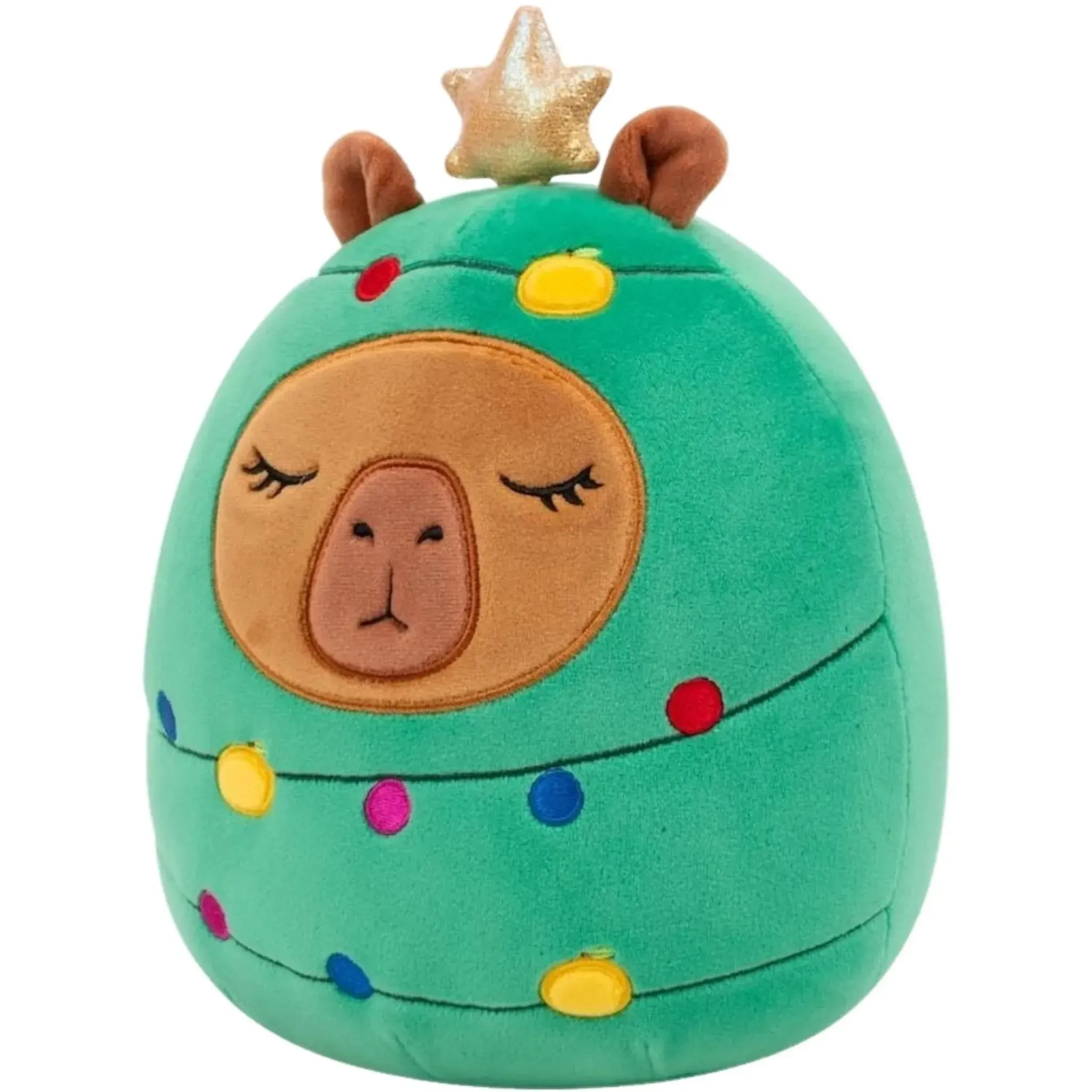 Squishmallows - Holiday Edition Christmas Tree Costume Lijjian the Capybara Plush (12") - Jazwares - (2025) - Image 3
