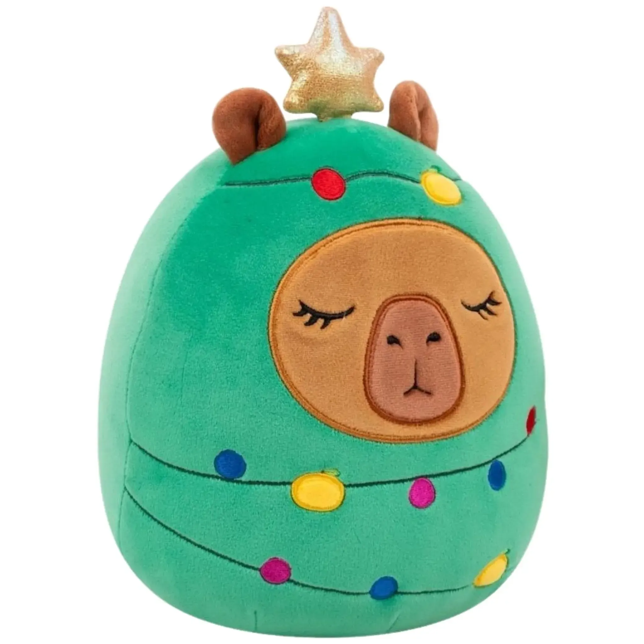 Squishmallows - Holiday Edition Christmas Tree Costume Lijjian the Capybara Plush (12") - Jazwares - (2025) - Image 4