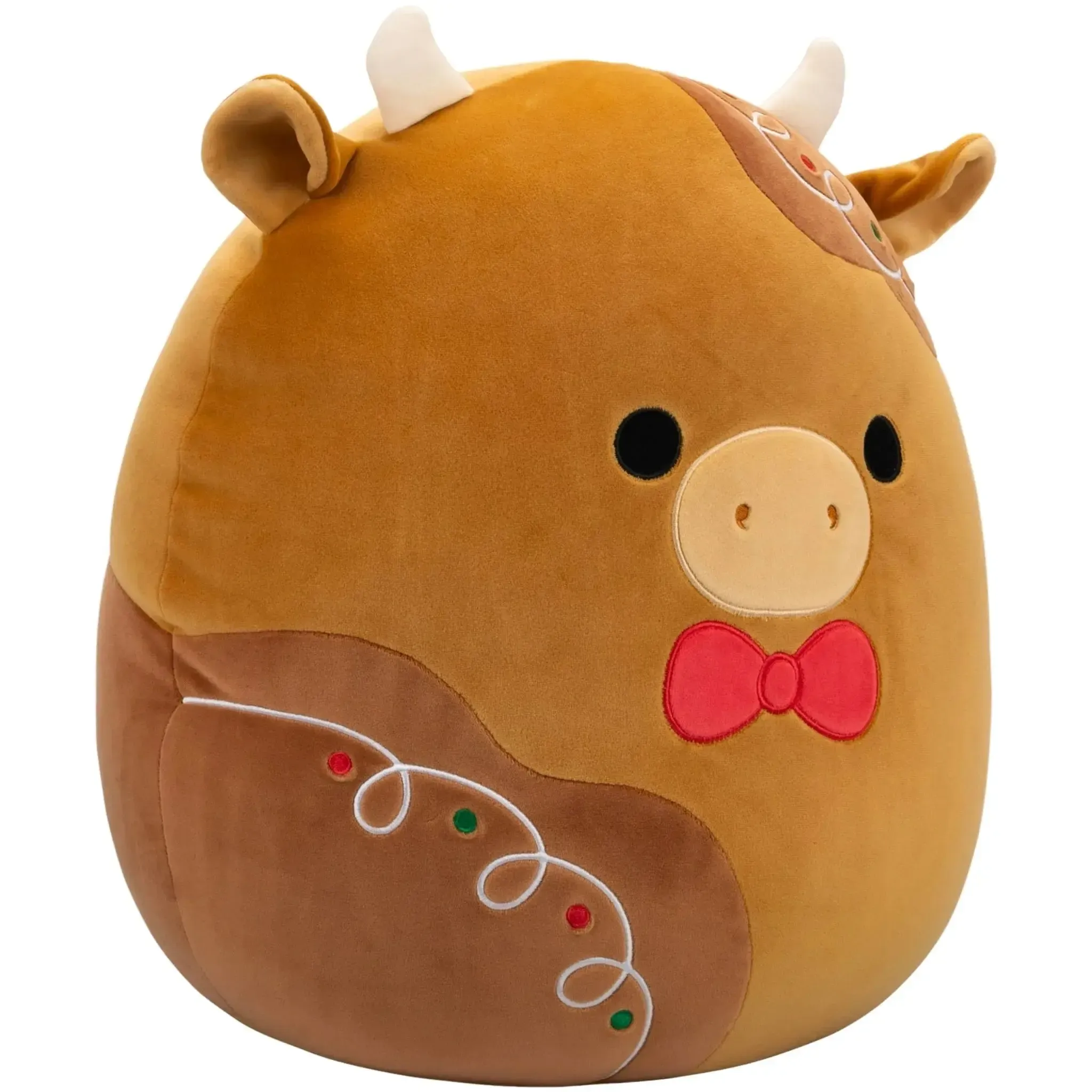 Squishmallows - Winter Edition Jericho the Gingerbread Cow Plush (12") - Jazwares - (2024) - Image 3