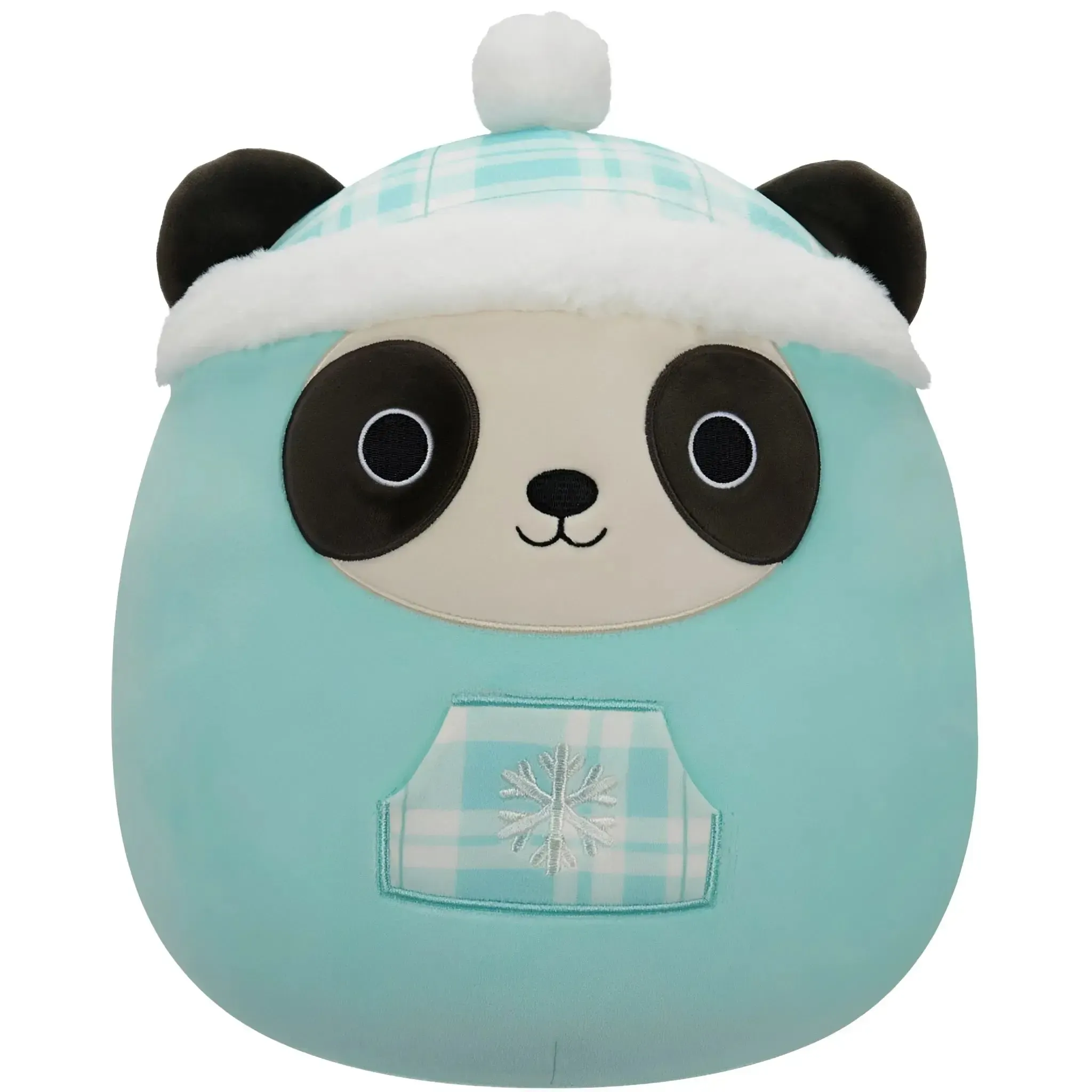 Squishmallows - Winter Edition Stanley the Blue Panda with Snowflake Pocket Plush (12") - Jazwares - (2025)