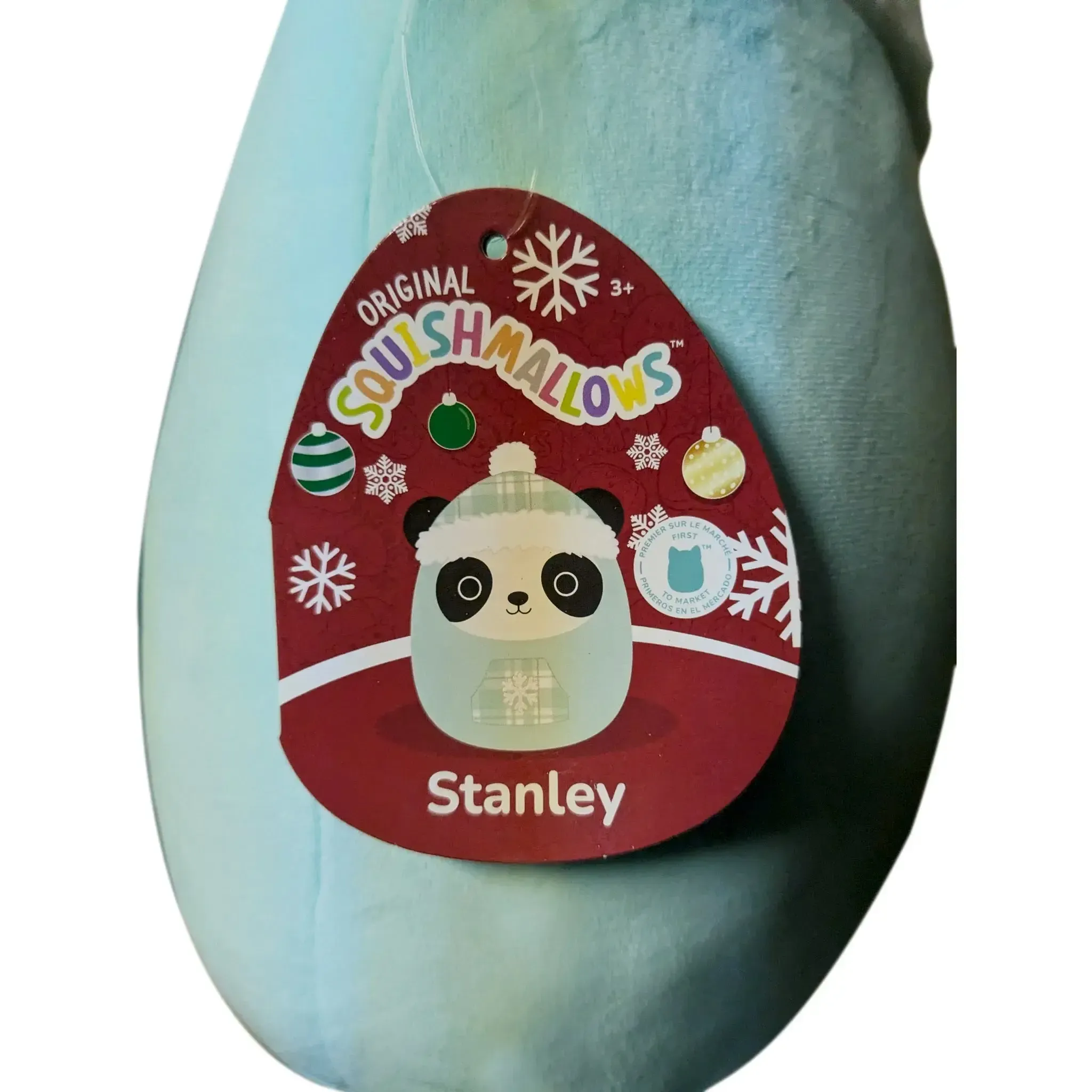 Squishmallows - Winter Edition Stanley the Blue Panda with Snowflake Pocket Plush (12") - Jazwares - (2025) - Image 2