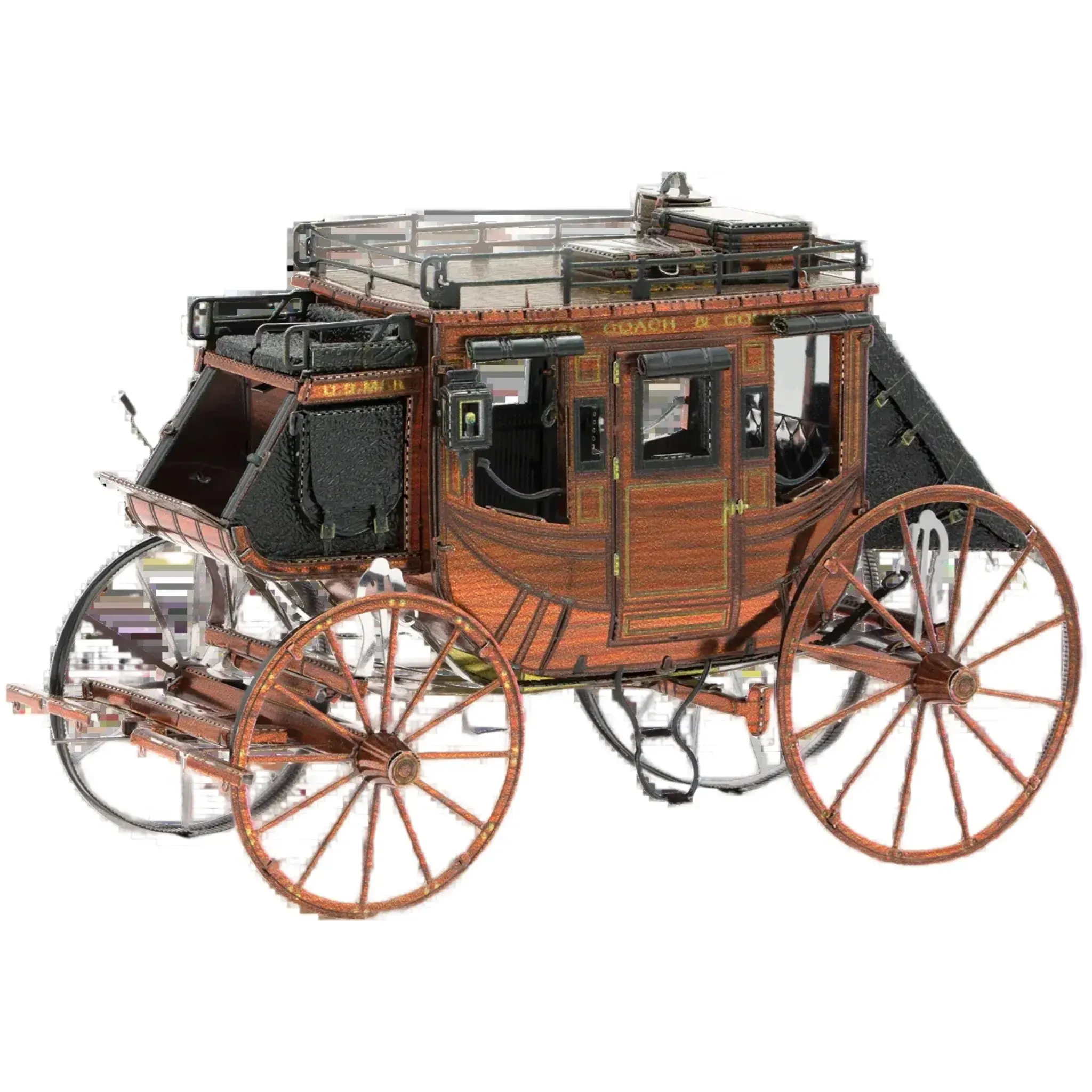 Stagecoach Model Kit (Steel, Moderate Difficulty) - Fascinations - Metal Earth Series - (2022) - Image 2