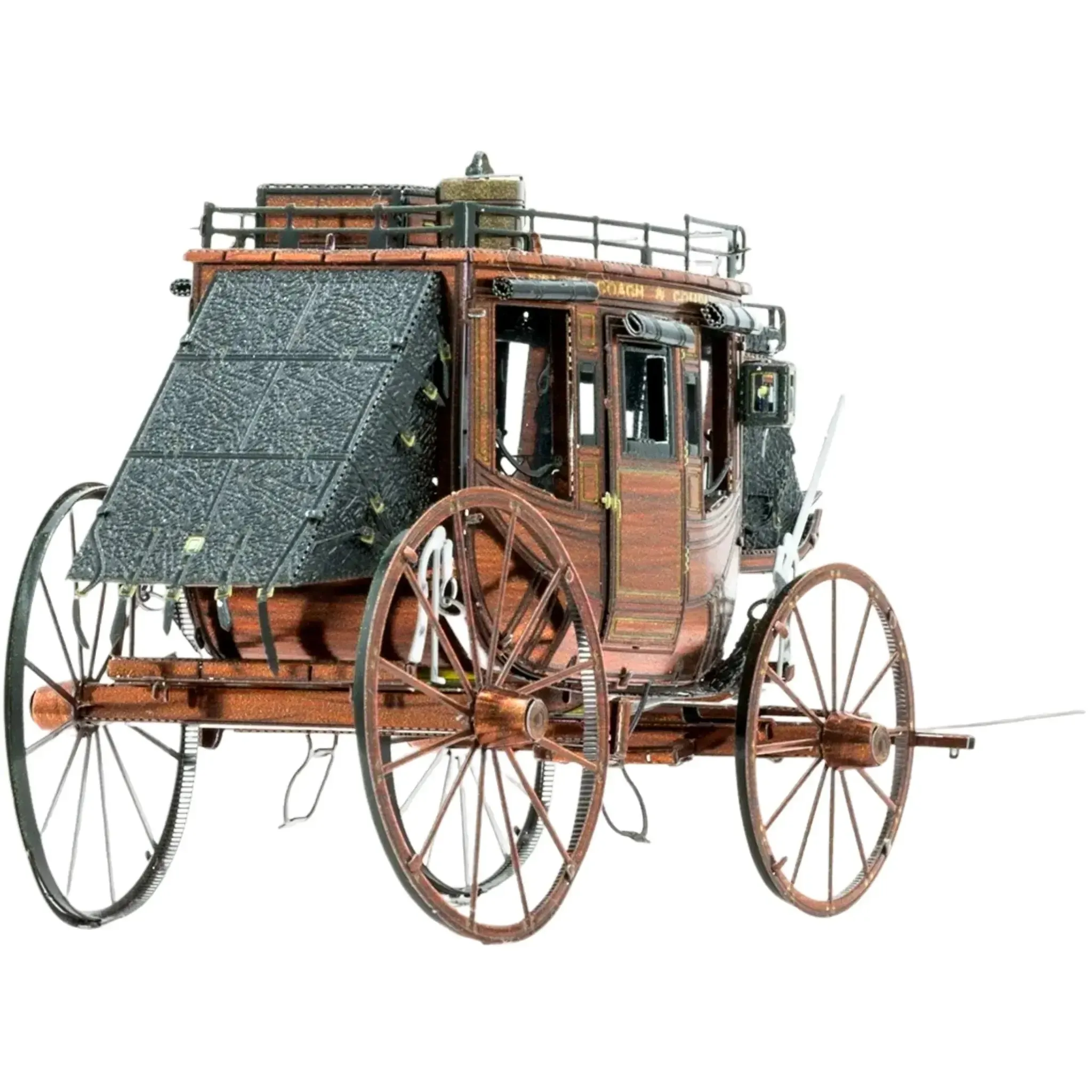 Stagecoach Model Kit (Steel, Moderate Difficulty) - Fascinations - Metal Earth Series - (2022) - Image 4