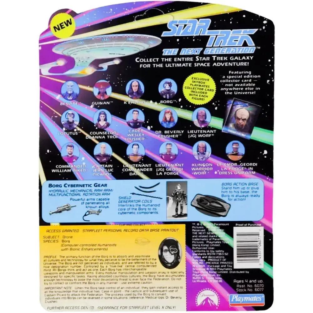 Star Trek: The Next Generation - Borg Action Figure (4.5") - Playmates Toys - (1993) - Image 3
