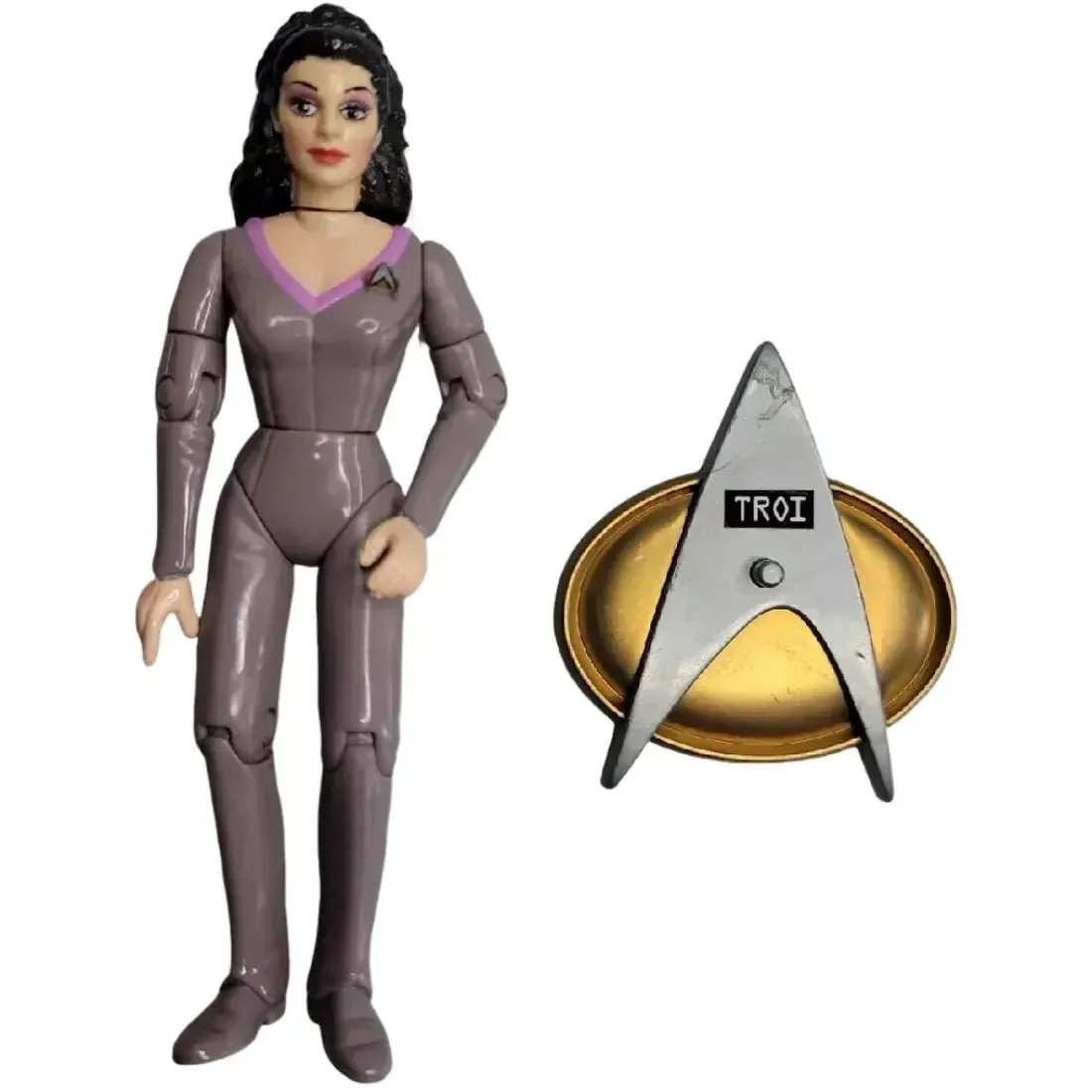 Star Trek: The Next Generation - Deanna Troi Action Figure (4.75") - Playmates Toys - (1992) - Image 4