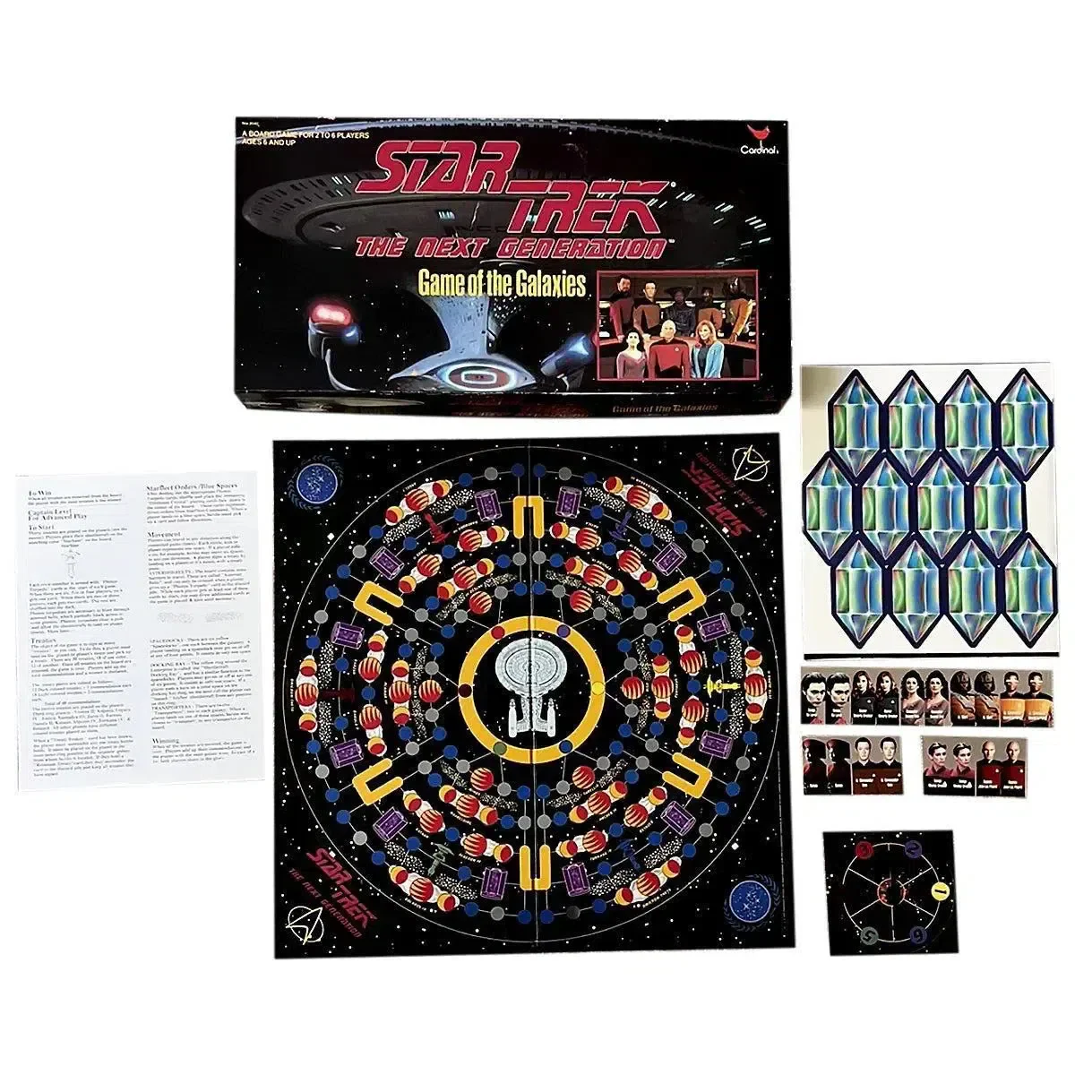 Star Trek: The Next Generation [Game of the Galaxies] - Strategy Exploration Board Game for Family, and Adults (2-6 Players, Ages 6+) - Cardinal Industries - (1993) - Image 2