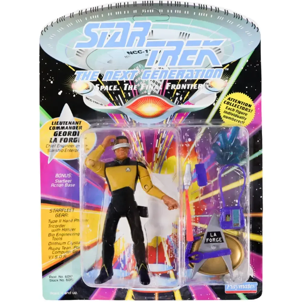 Star Trek: The Next Generation - Geordi La Forge Action Figure (4.75") - Playmates Toys - (1992)