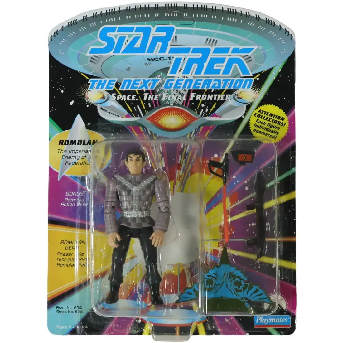 Star Trek: The Next Generation - Romulan Action Figure (4.5") - Playmates Toys - (1992)