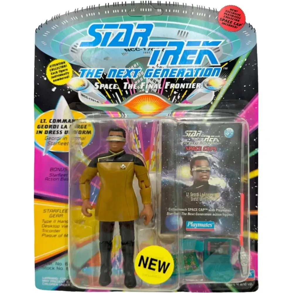 Star Trek: The Next Generation [Season 7] - Dress Uniform Lieutenant Commander Geordi La Forge Action Figure (4.5") - Playmates Toys - Collector Series - (1993)