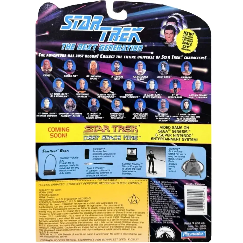 Star Trek: The Next Generation [Season 7] - Ensign Ro Laren Action Figure (4.5") - Playmates Toys - Collector Series - (1994) - Image 2