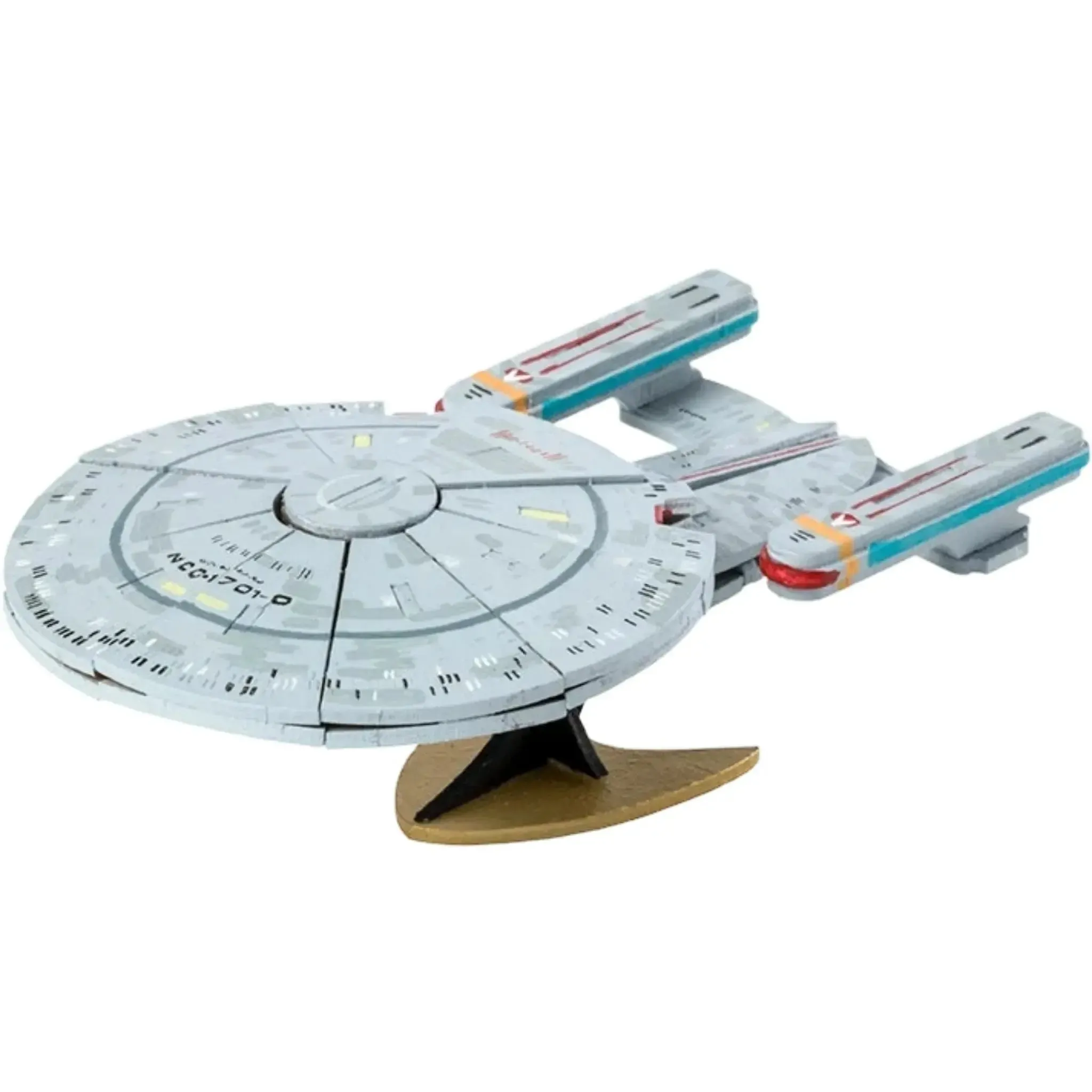 Star Trek: The Next Generation - U.S.S. Enterprise Book & 3D Model Kit (Wood) - Insights Editions - IncrediBuilds Series - (2018) - Image 5