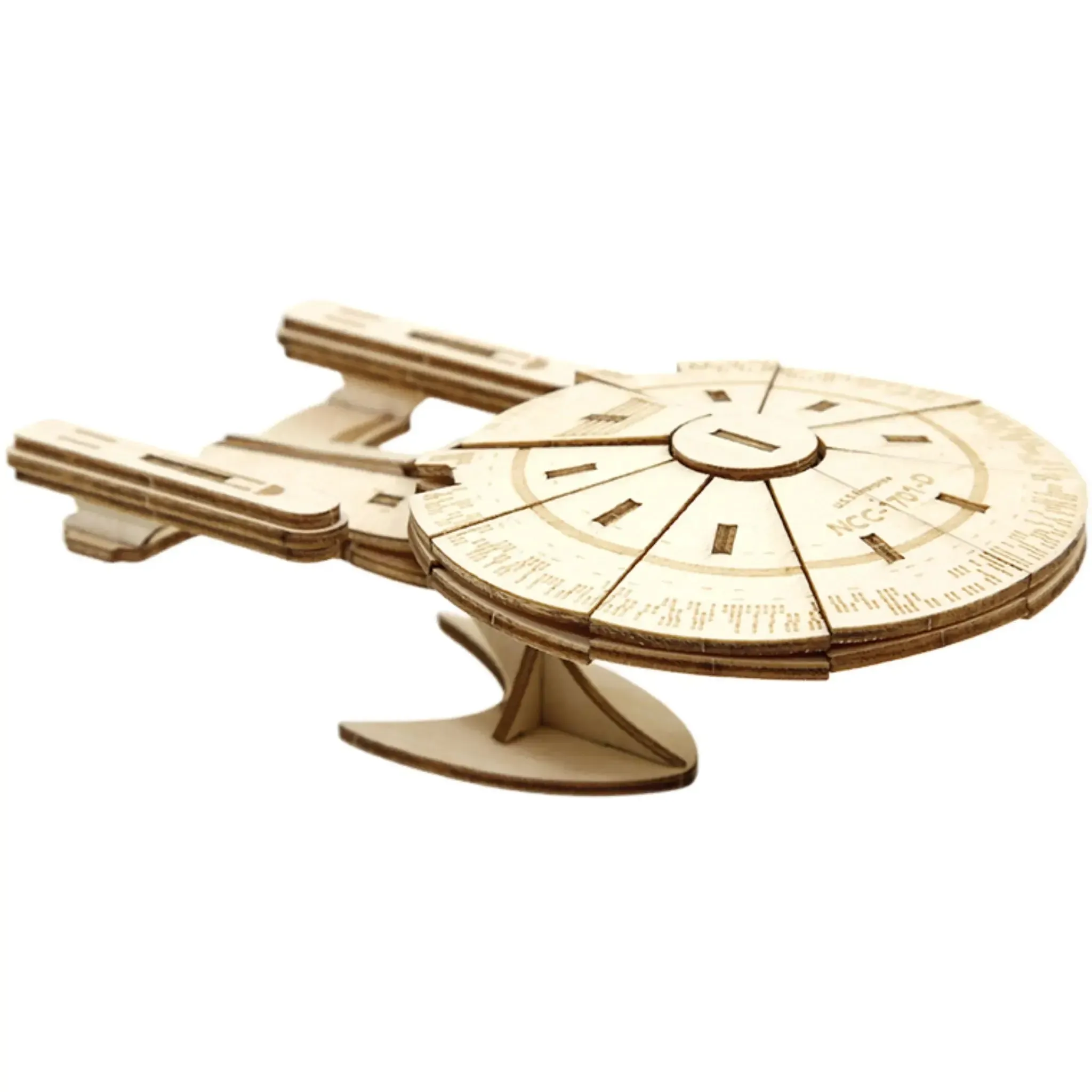 Star Trek: The Next Generation - U.S.S. Enterprise Book & 3D Model Kit (Wood) - Insights Editions - IncrediBuilds Series - (2018) - Image 6
