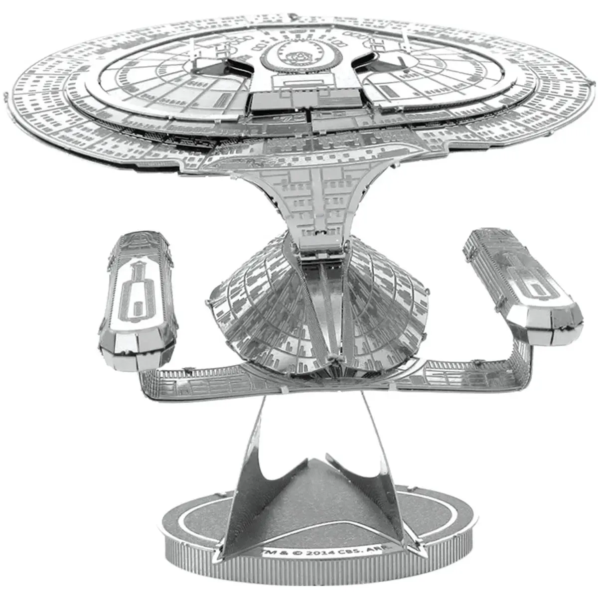 Star Trek: The Next Generation - Unpainted USS Enterprise NCC-1701-D Ship Figure Model Kit (Steel, Moderate Difficulty) - Fascinations - Metal Earth Series - Image 4