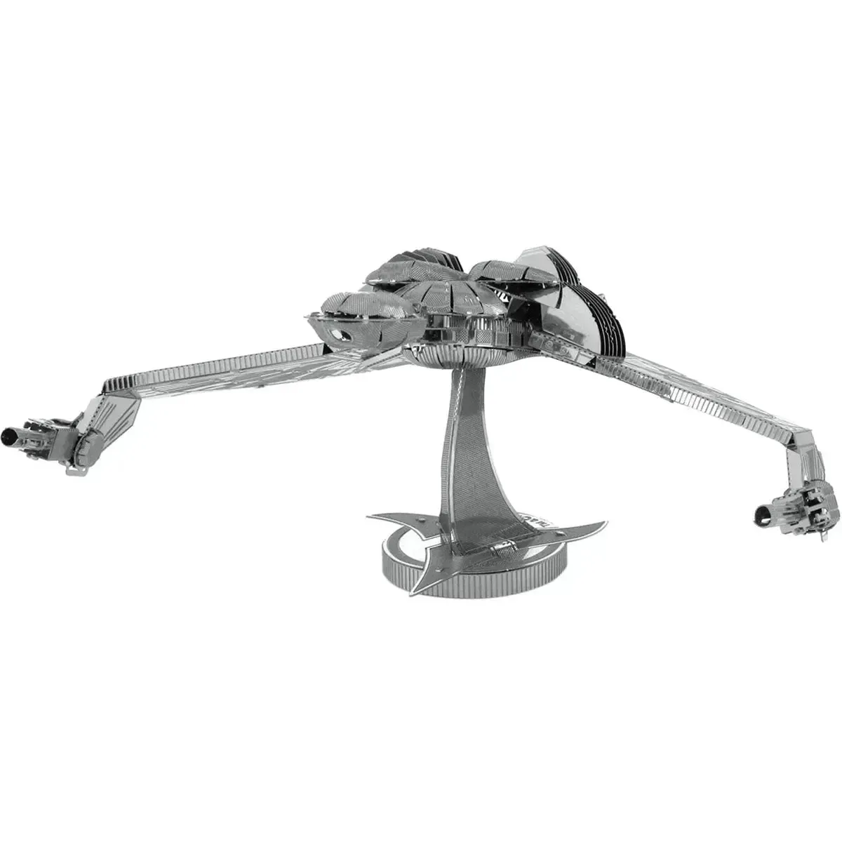 Star Trek - Unpainted Klingon Bird-of-Prey Ship Figure Model Kit (Steel, Challenging Difficulty) - Fascinations - Metal Earth Series - Image 4