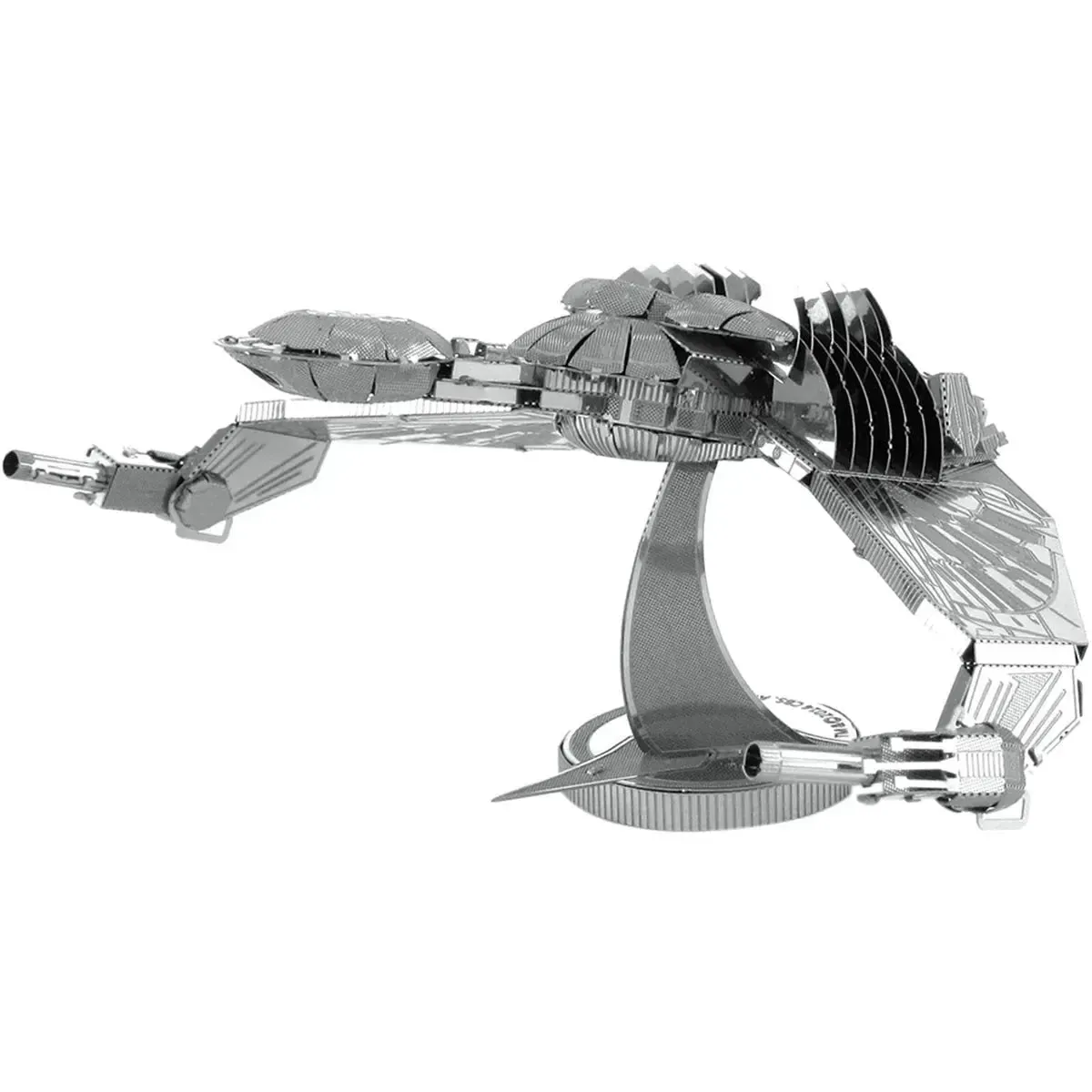 Star Trek - Unpainted Klingon Bird-of-Prey Ship Figure Model Kit (Steel, Challenging Difficulty) - Fascinations - Metal Earth Series - Image 5