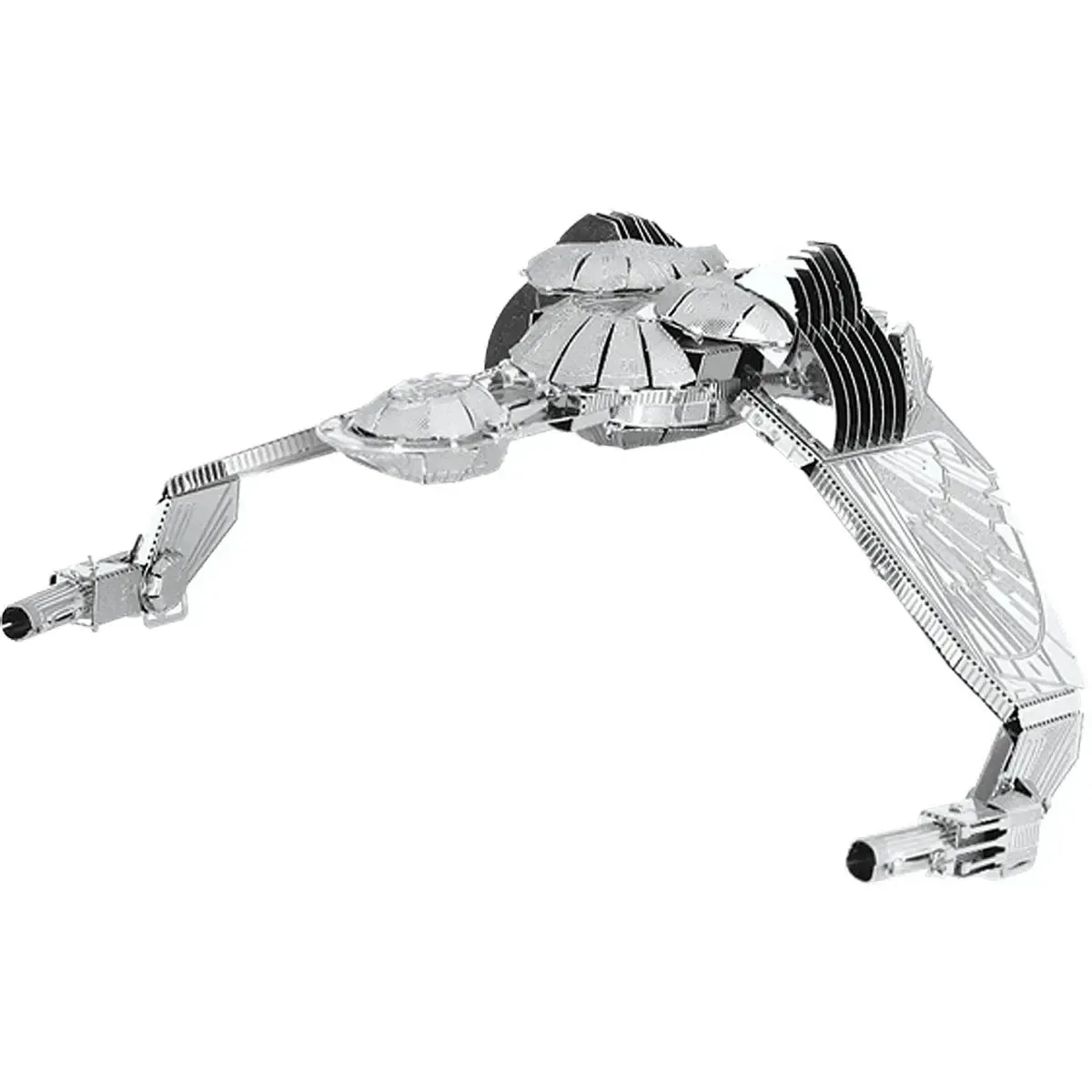 Star Trek - Unpainted Klingon Bird-of-Prey Ship Figure Model Kit (Steel, Challenging Difficulty) - Fascinations - Metal Earth Series - Image 7