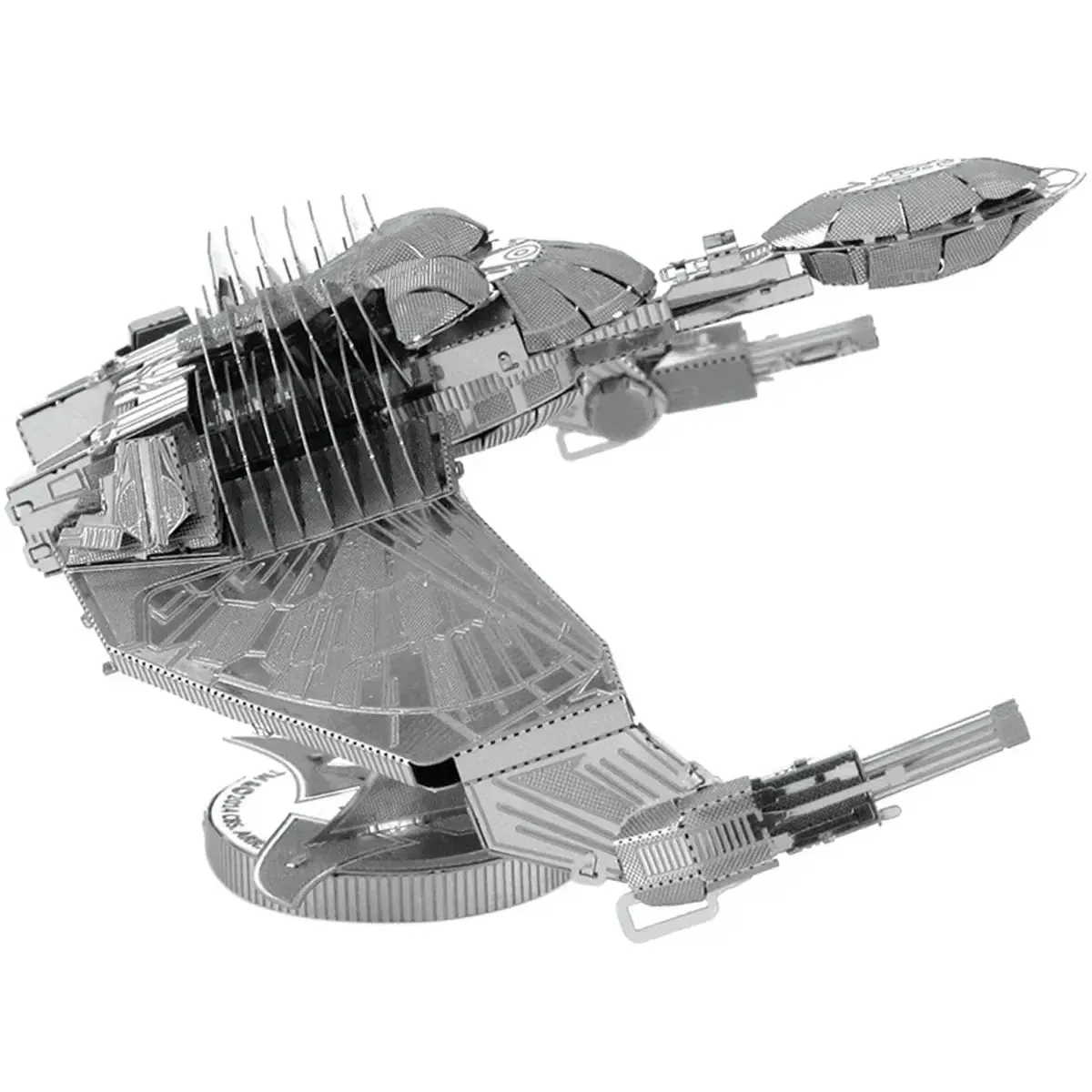 Star Trek - Unpainted Klingon Bird-of-Prey Ship Figure Model Kit (Steel, Challenging Difficulty) - Fascinations - Metal Earth Series - Image 8