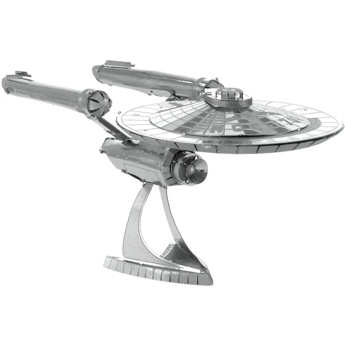 Star Trek - Unpainted USS Enterprise NCC-1701 Ship Figure Model Kit (Steel, Challenging Difficulty) - Fascinations - Metal Earth Series - Image 8