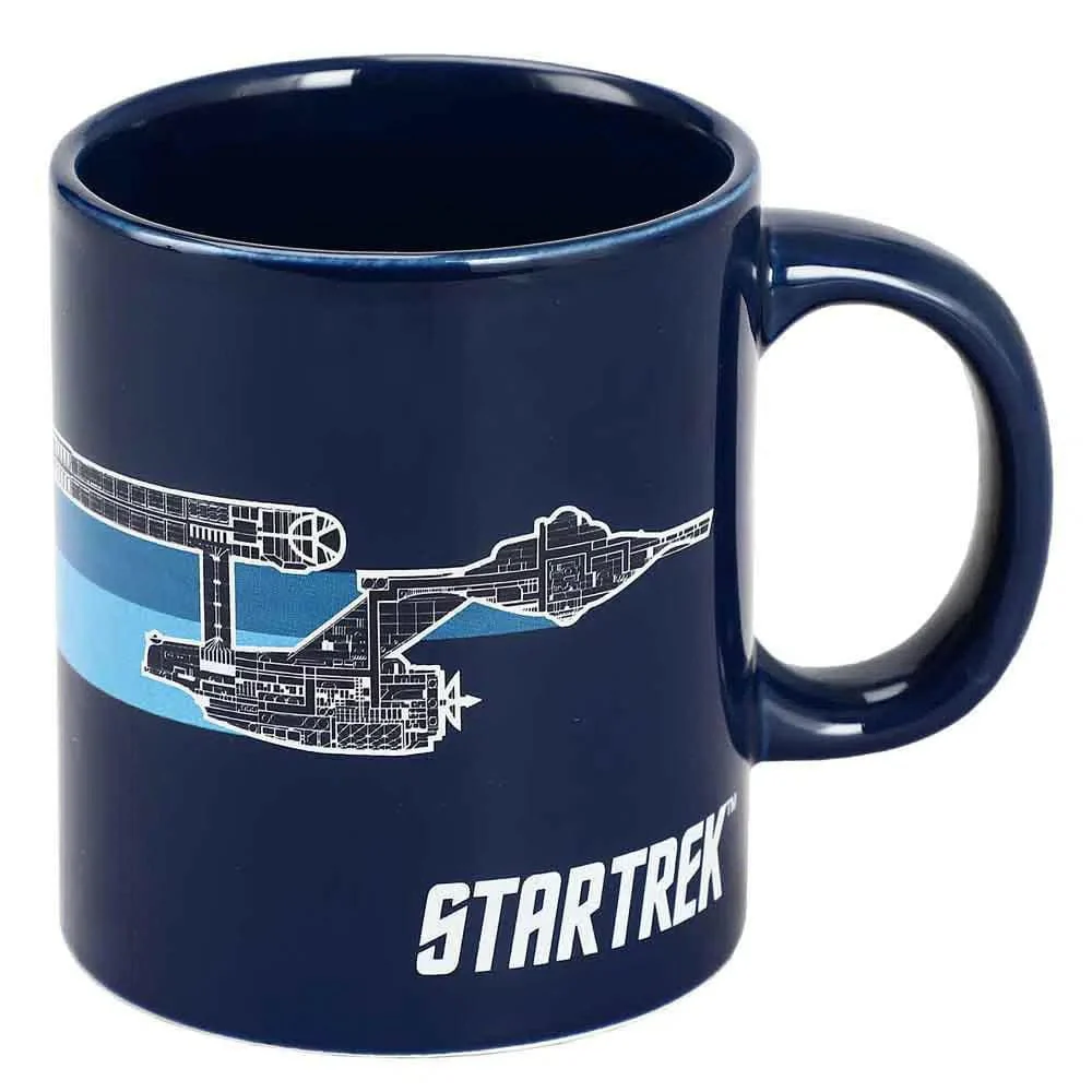 Star Trek - USS Enterprise "To Boldly Go Where No Man Has Gone Before" Mug (Blue, Ceramic, 16 oz.) - Bioworld - Image 2