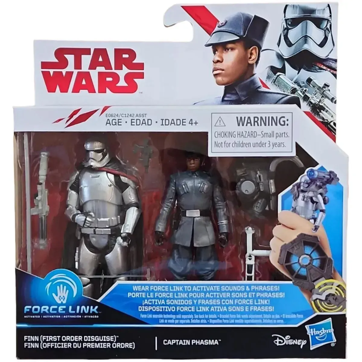 Star War - First Order Disguise Finn & Captain Phasma Action Figure Set (3.75") - Hasbro - Force Link Series