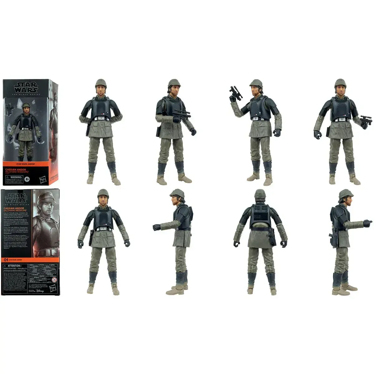 Star Wars: Andor - Aldhani Mission Cassian Andor Action Figure (6") - Hasbro - The Black Series - Image 2