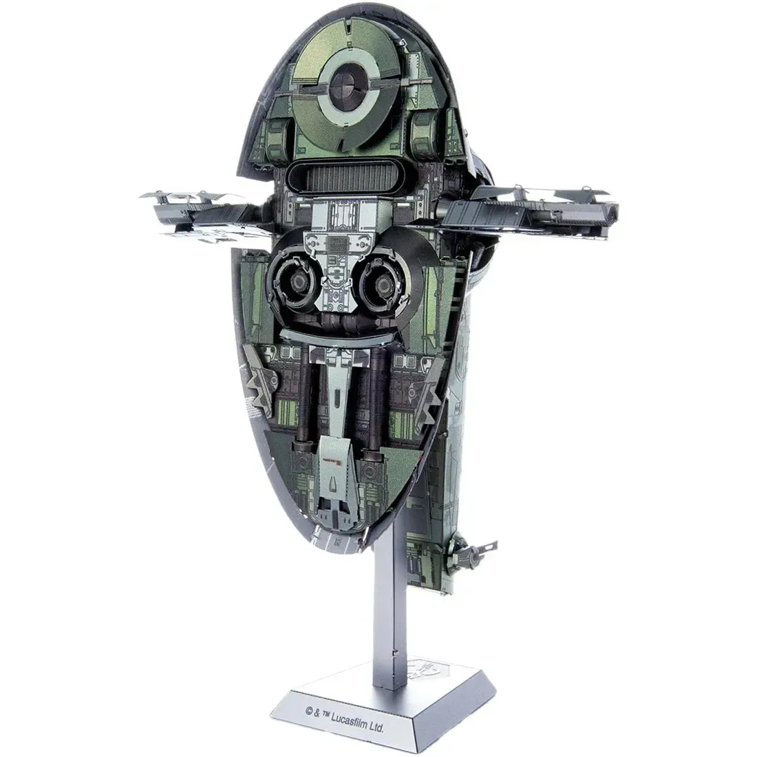 Star Wars - Boba Fett's Starfighter Ship Figure Model Kit (Steel, Challenging Difficulty) - Fascinations - Metal Earth Premium Series - Image 2