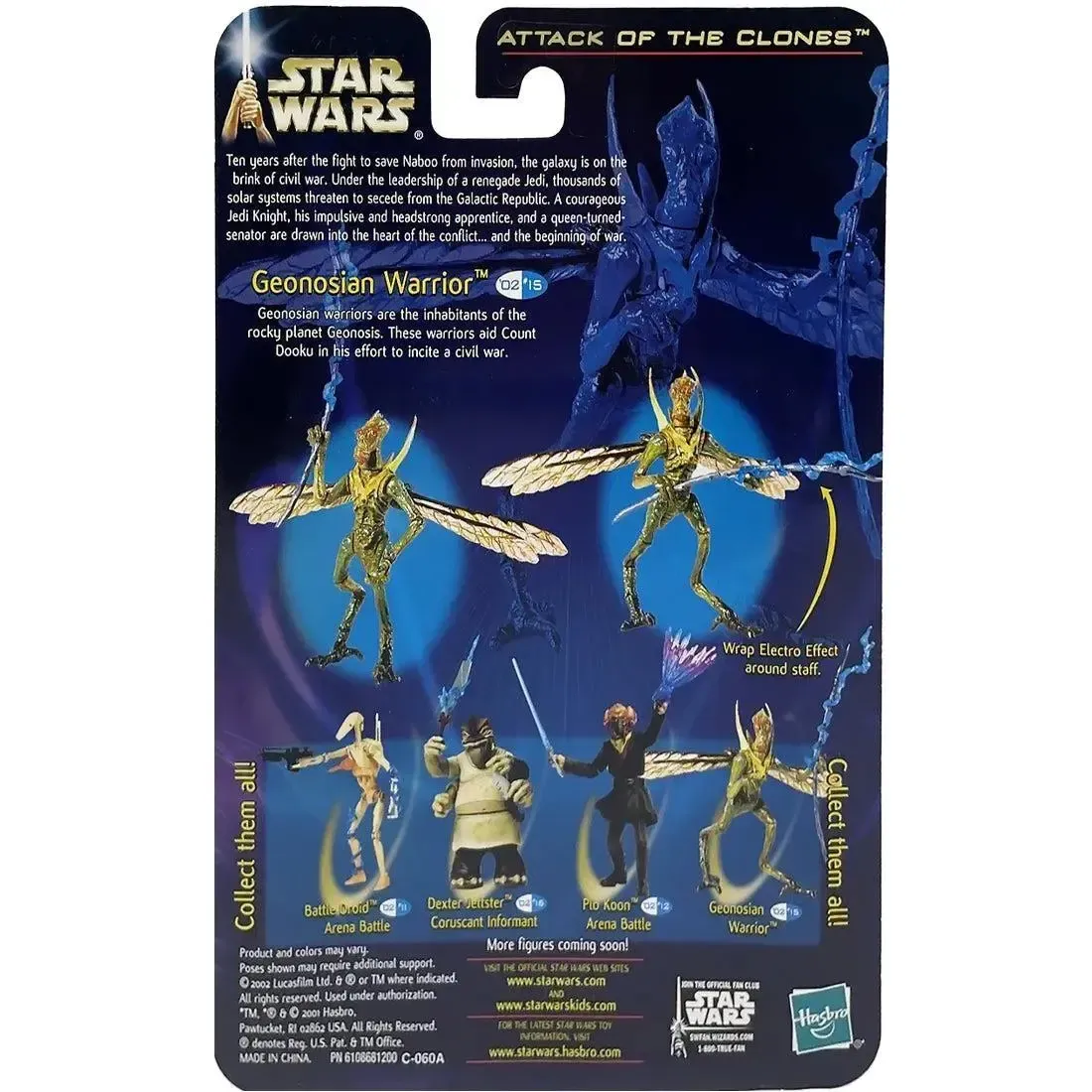 Star Wars: Episode II [Attack of the Clones] - Geonosian Warrior Action Figure (3.75") - Hasbro - Collection 2, #15 (2002) - Image 3