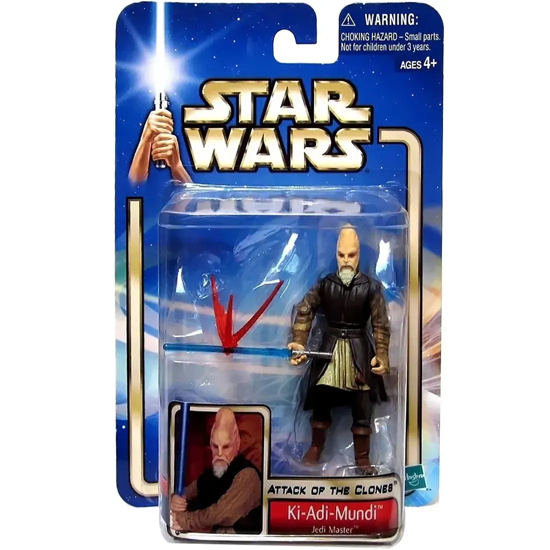 Star Wars: Episode II [Attack of the Clones] - Jedi Master Ki-Adi-Mundi Action Figure (3.75") - Hasbro - Collection 2, #44 (2002)